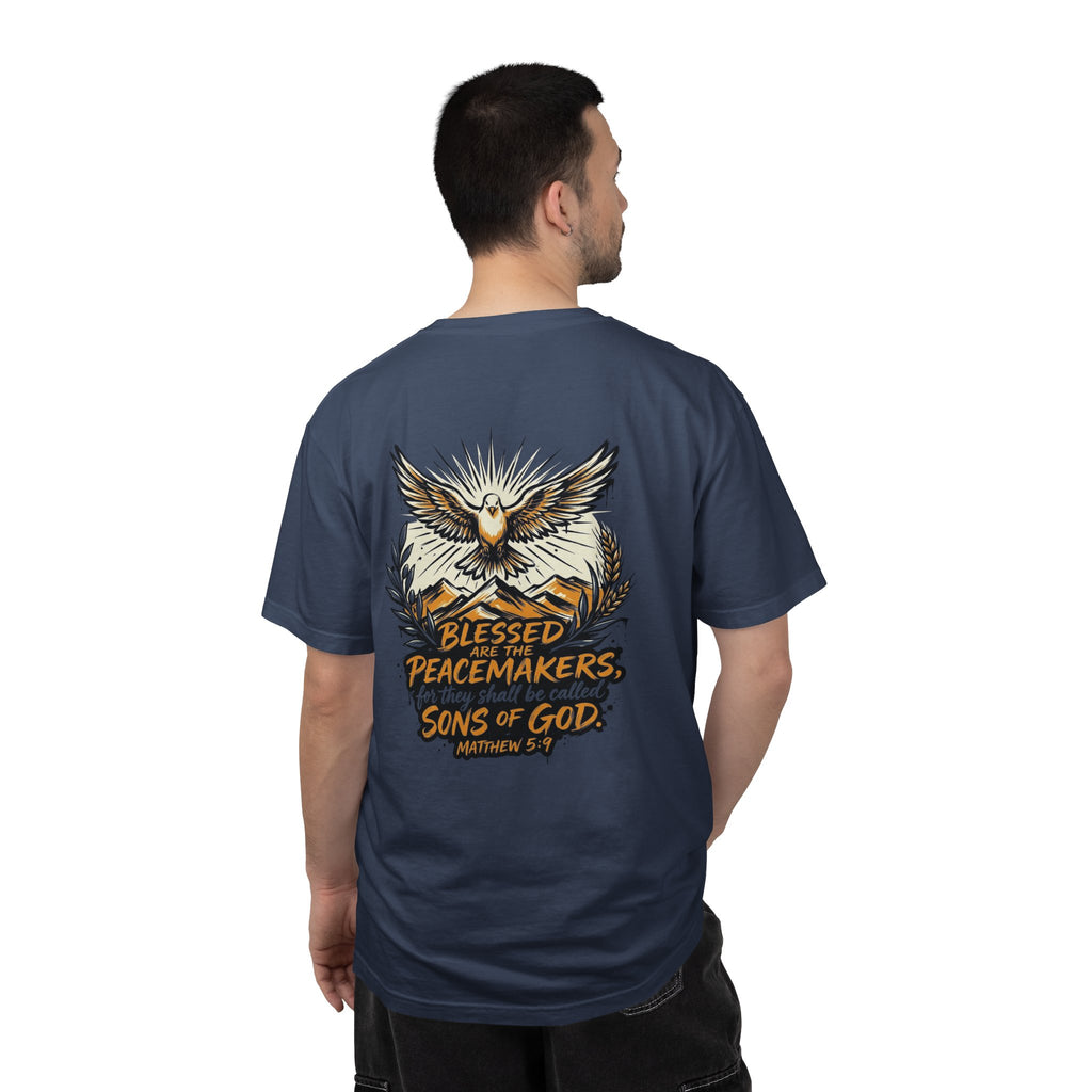 Blessed Peacemakers Dove T-Shirt — Matthew 5:9 Christian Tee
