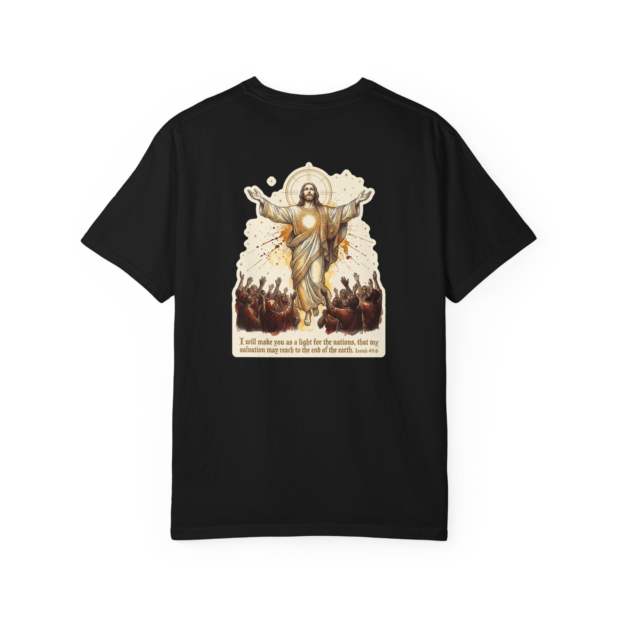 Christian Resurrection T‑Shirt — Jesus with Three Crosses Graphic