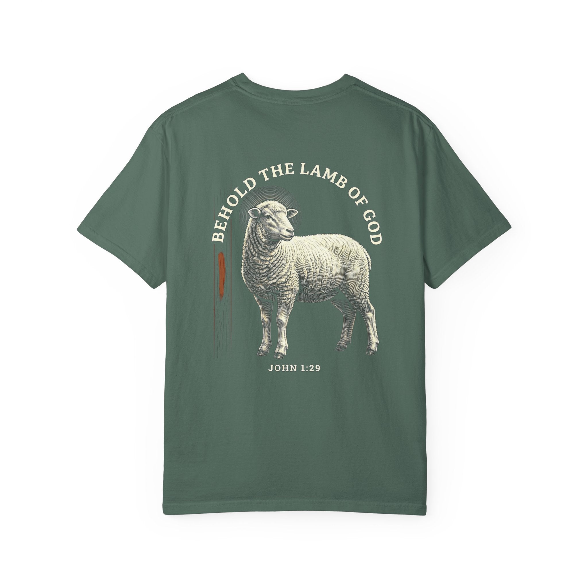 Behold the Lamb T-Shirt — Christian Cross & Lamb Graphic Tee (John 1:29)
