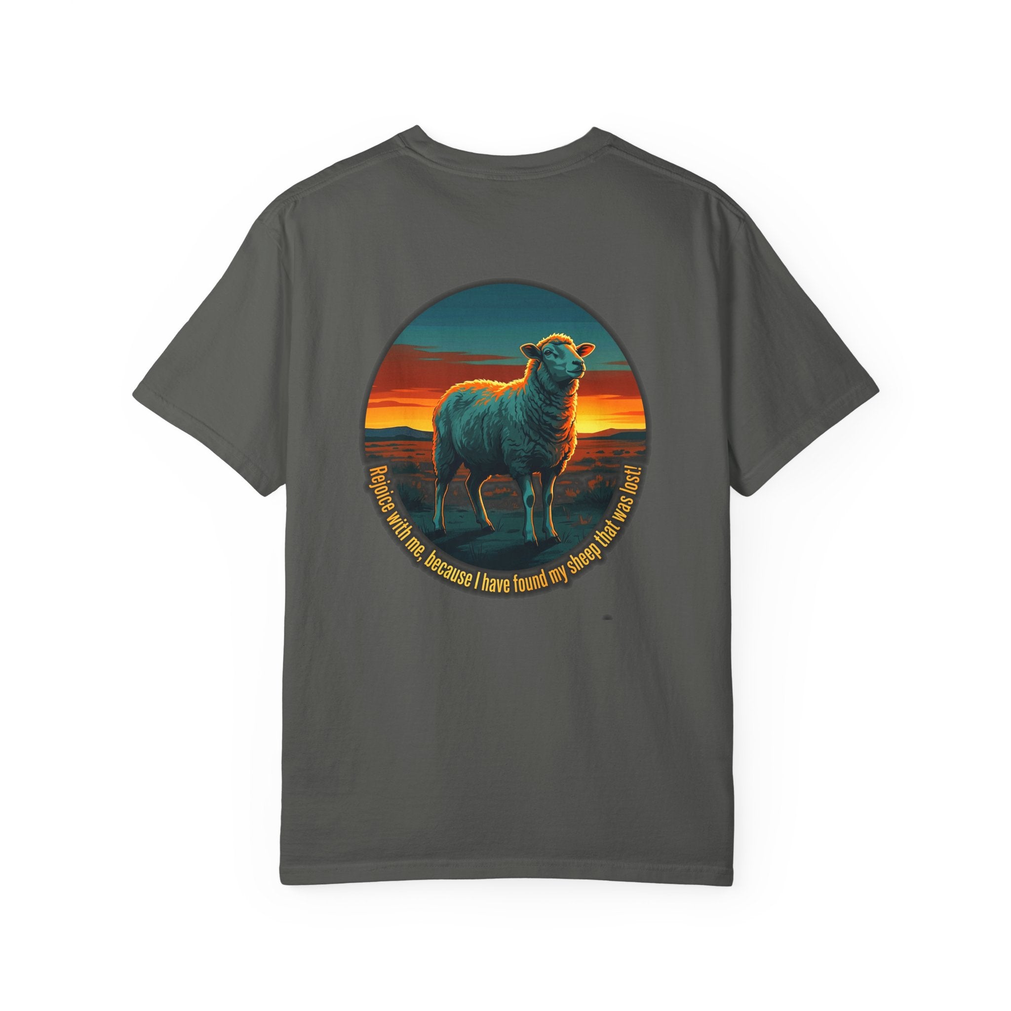 Christian Sheep T-Shirt — 'I Know My Sheep' Garment-Dyed Tee