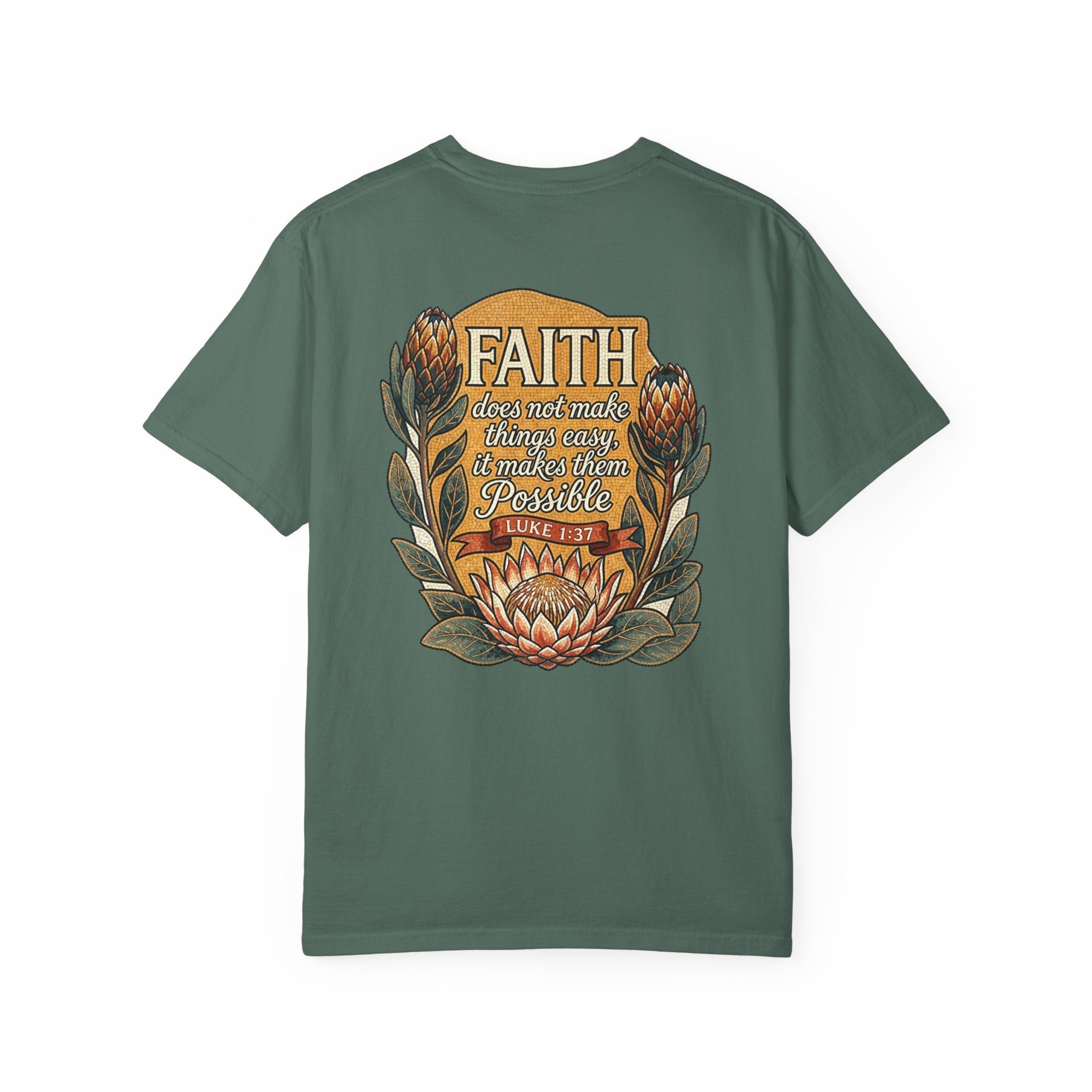Faith Christian Cross T-Shirt — "I Surrender All" Vintage Faith Graphic Tee