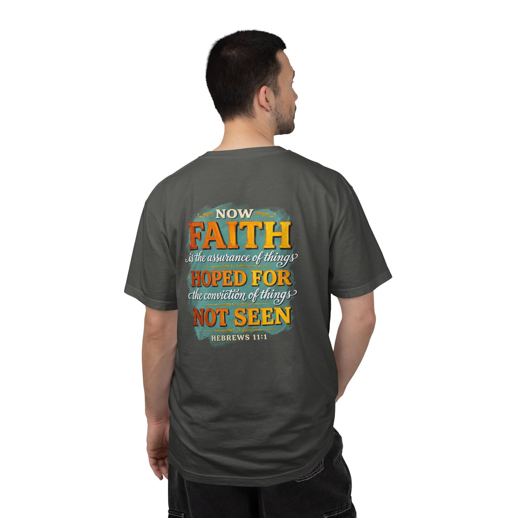 Faith Quote T-Shirt – "Now Faith...Hoped For, Not Seen" Christian Tee