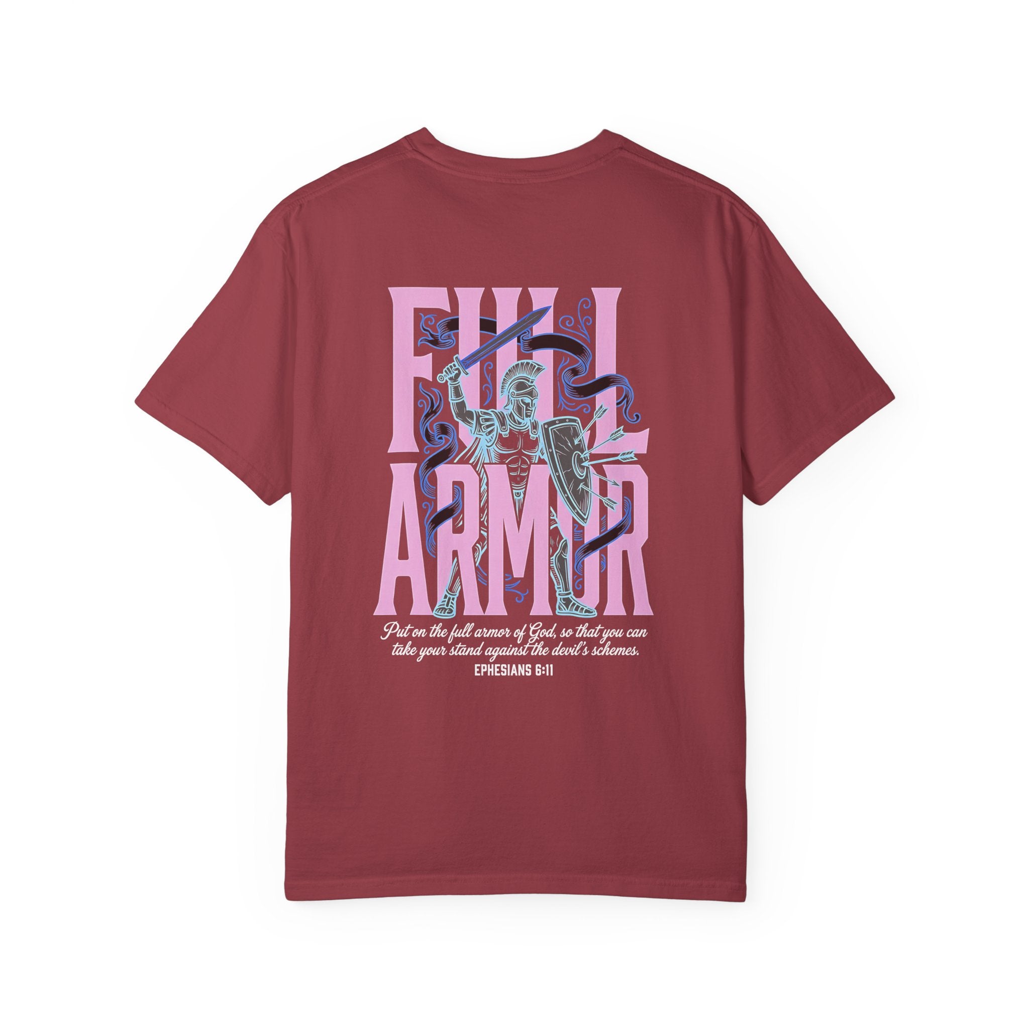 Full Armor T-Shirt — Christian Cross Graphic Tee (Ephesians 6:11)