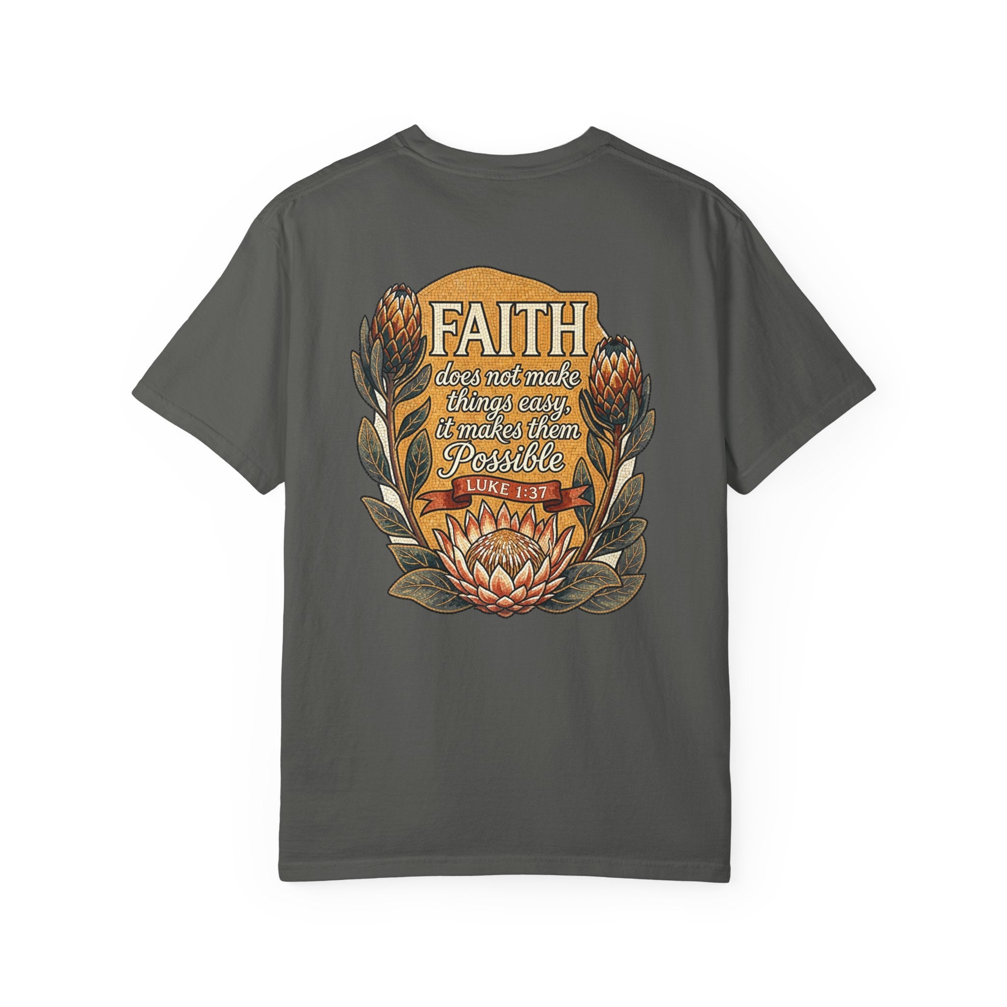 Faith Christian Cross T-Shirt — "I Surrender All" Vintage Faith Graphic Tee