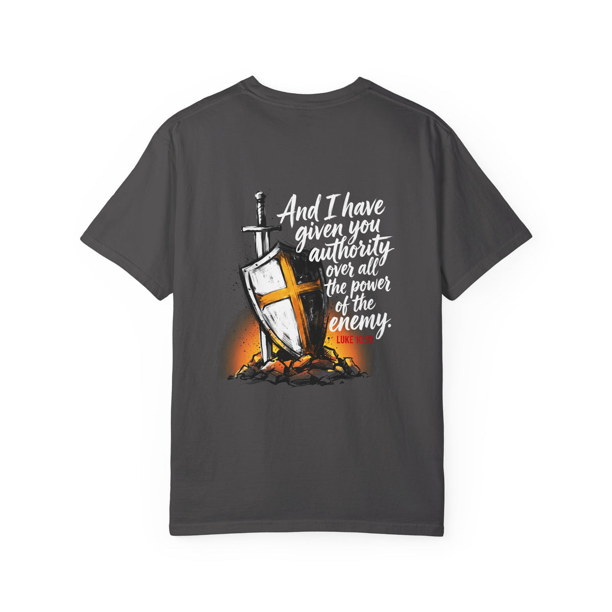 Christian Cross T-Shirt — 'I Have Given You Authority' Graphic Tee