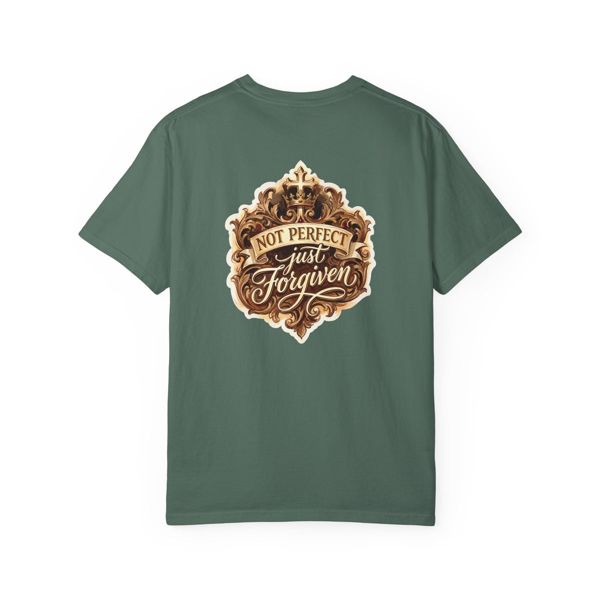 Christian Cross T-Shirt — "Not Perfect, Just Forgiven" Graphic Tee
