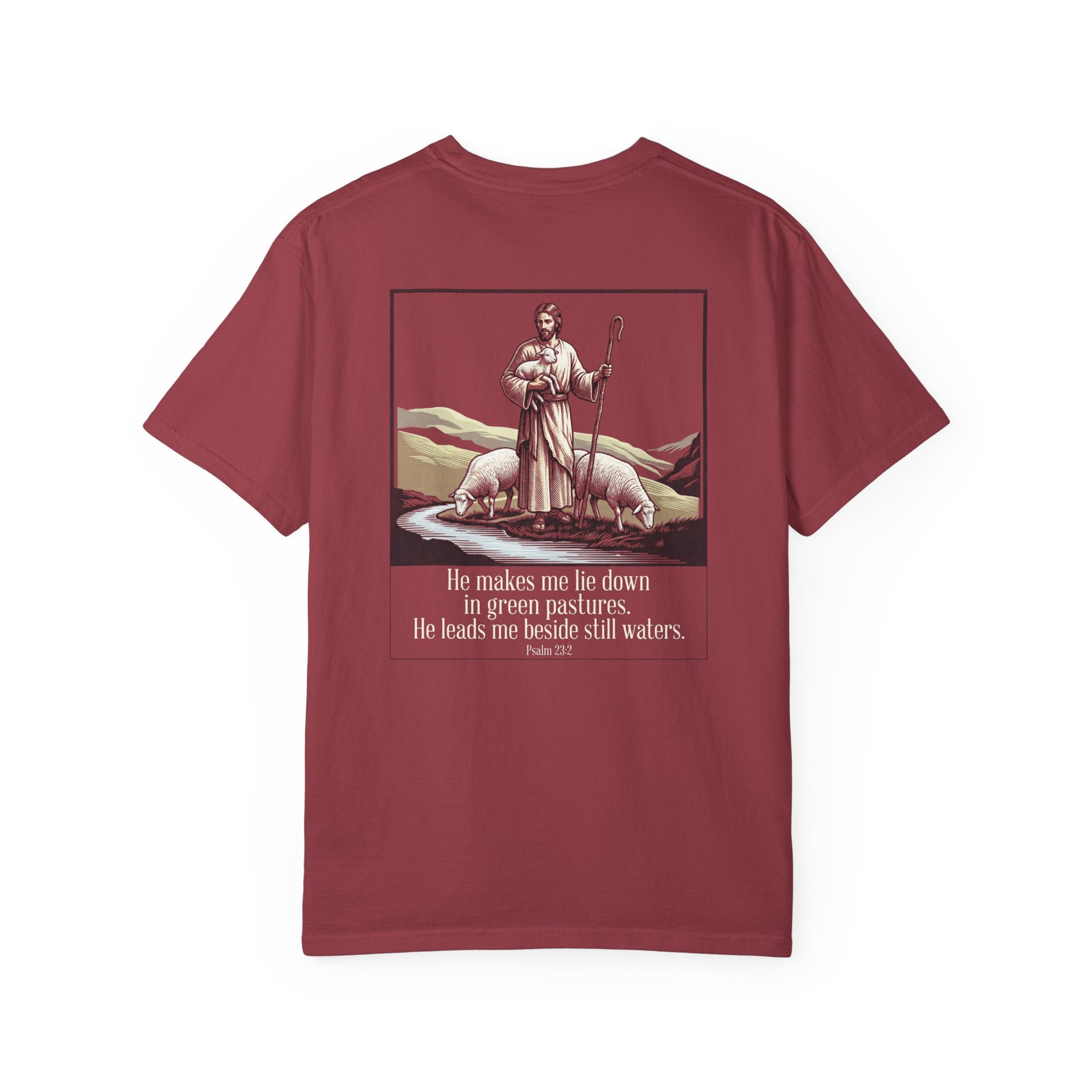Green pastures T-shirt | Christian Cross Tee