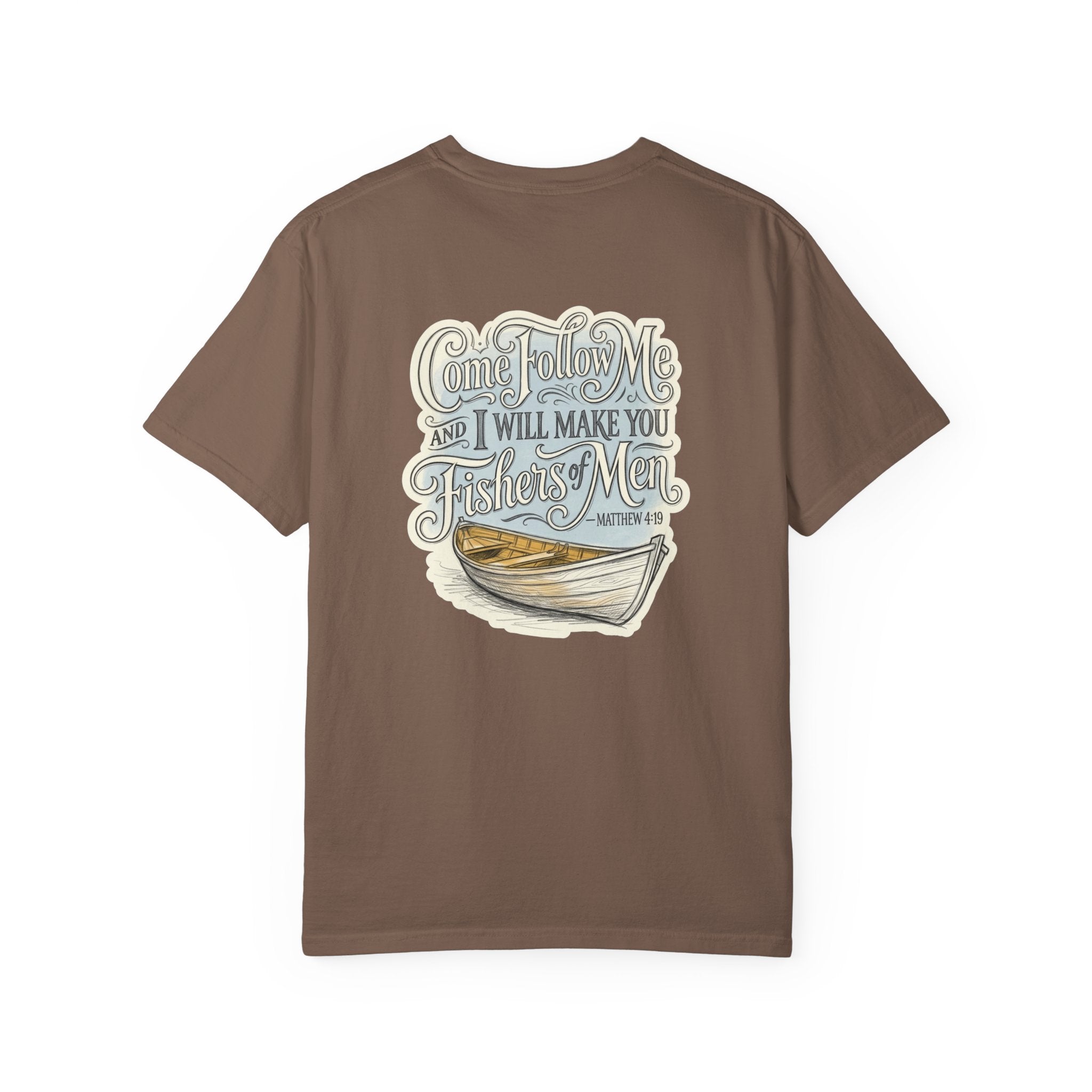 Faith Cross T‑Shirt — “Come Follow Me I Will Make You Fishers of Men” Graphic Tee
