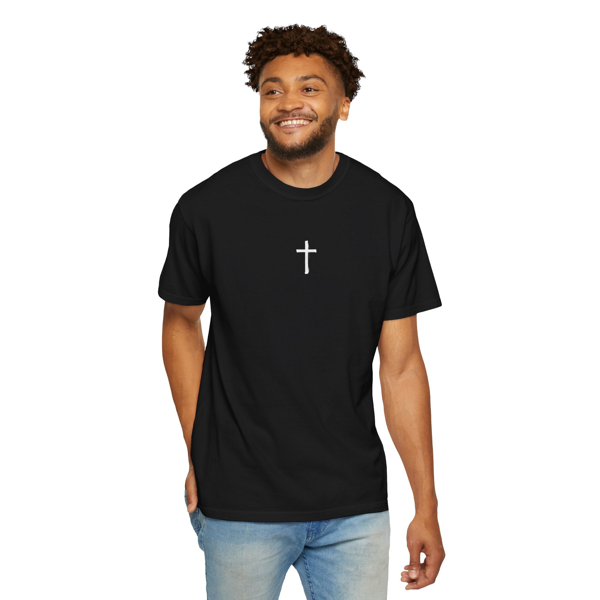Almighty Cross T-Shirt — "I Am the Almighty" Scripture Tee