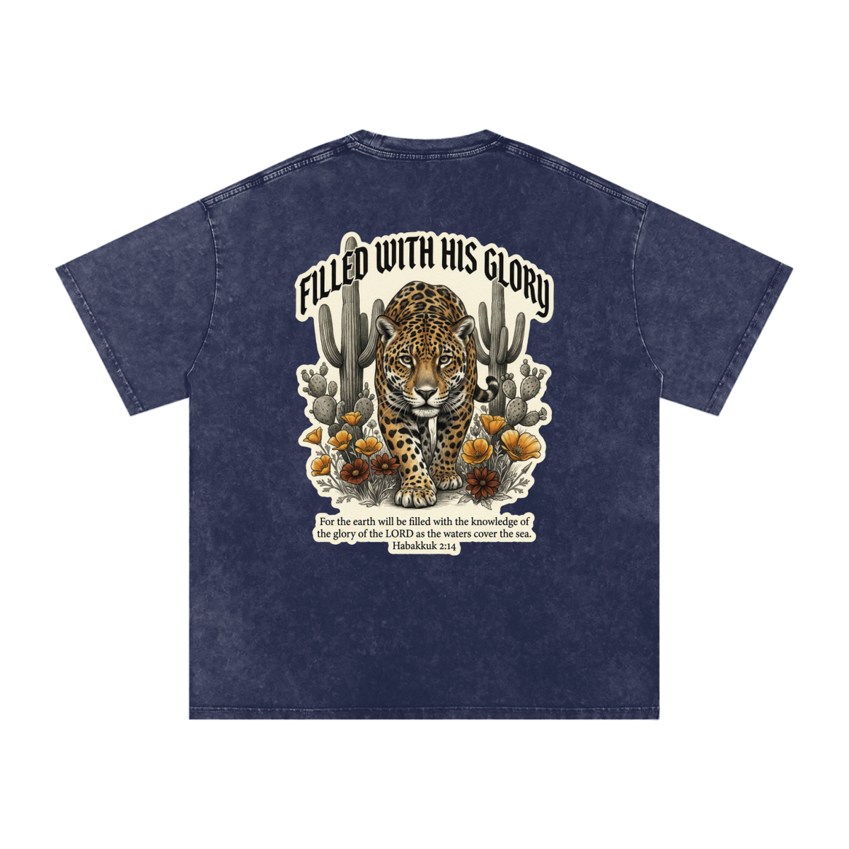 Glory Snow Washed Oversized Cotton T-Shirt