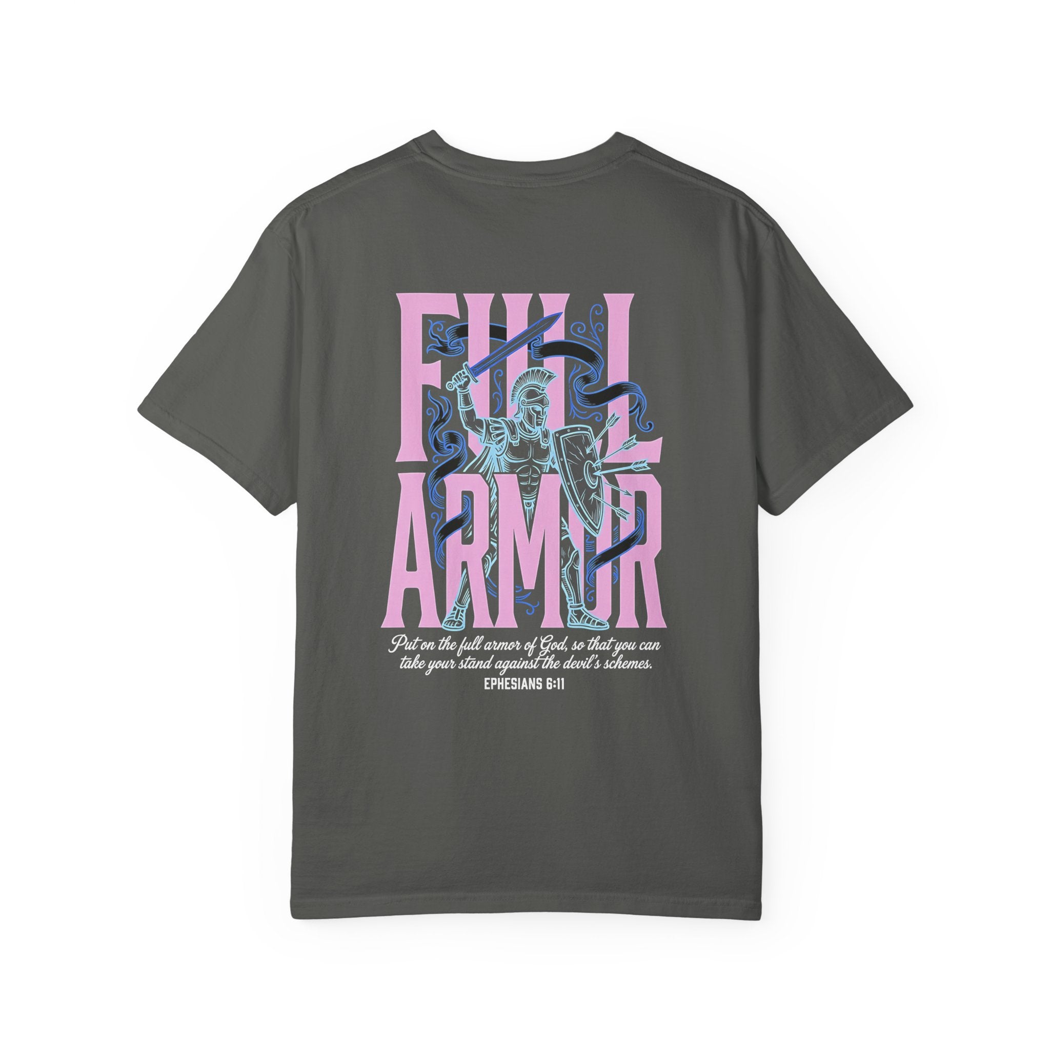Full Armor T-Shirt — Christian Cross Graphic Tee (Ephesians 6:11)