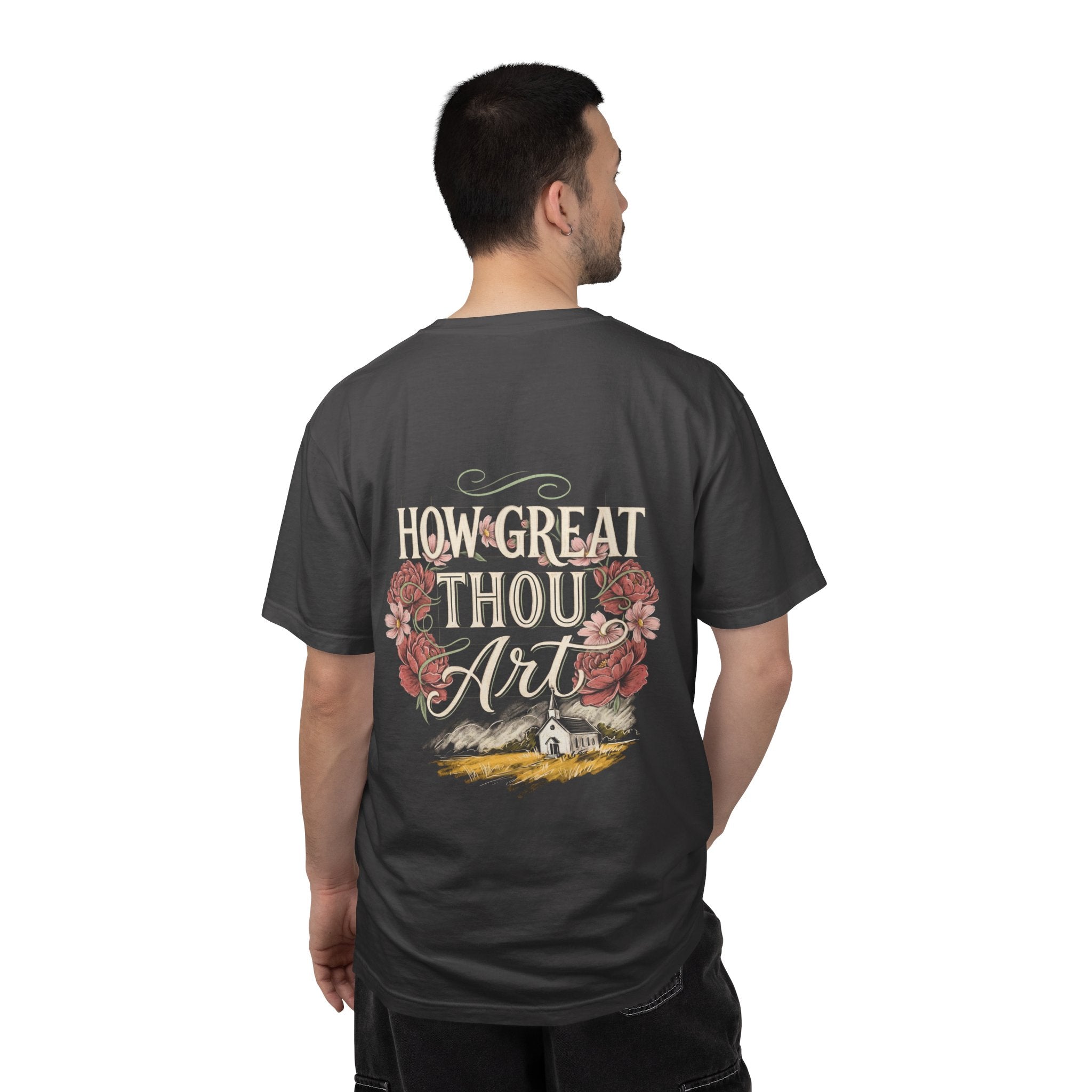 How Great Thou Art T-Shirt — Christian Cross Faith Tee
