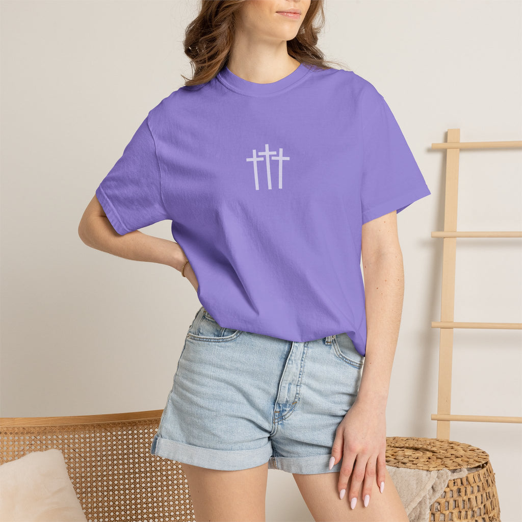 Walk by T-shirt | Christian Cross Tee Bright