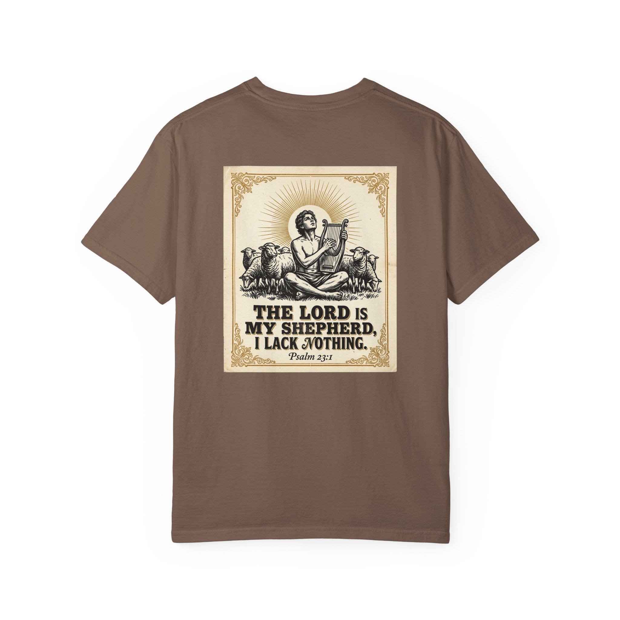 Christian Cross T-Shirt — "The Lord Is My Shepherd" Graphic Tee