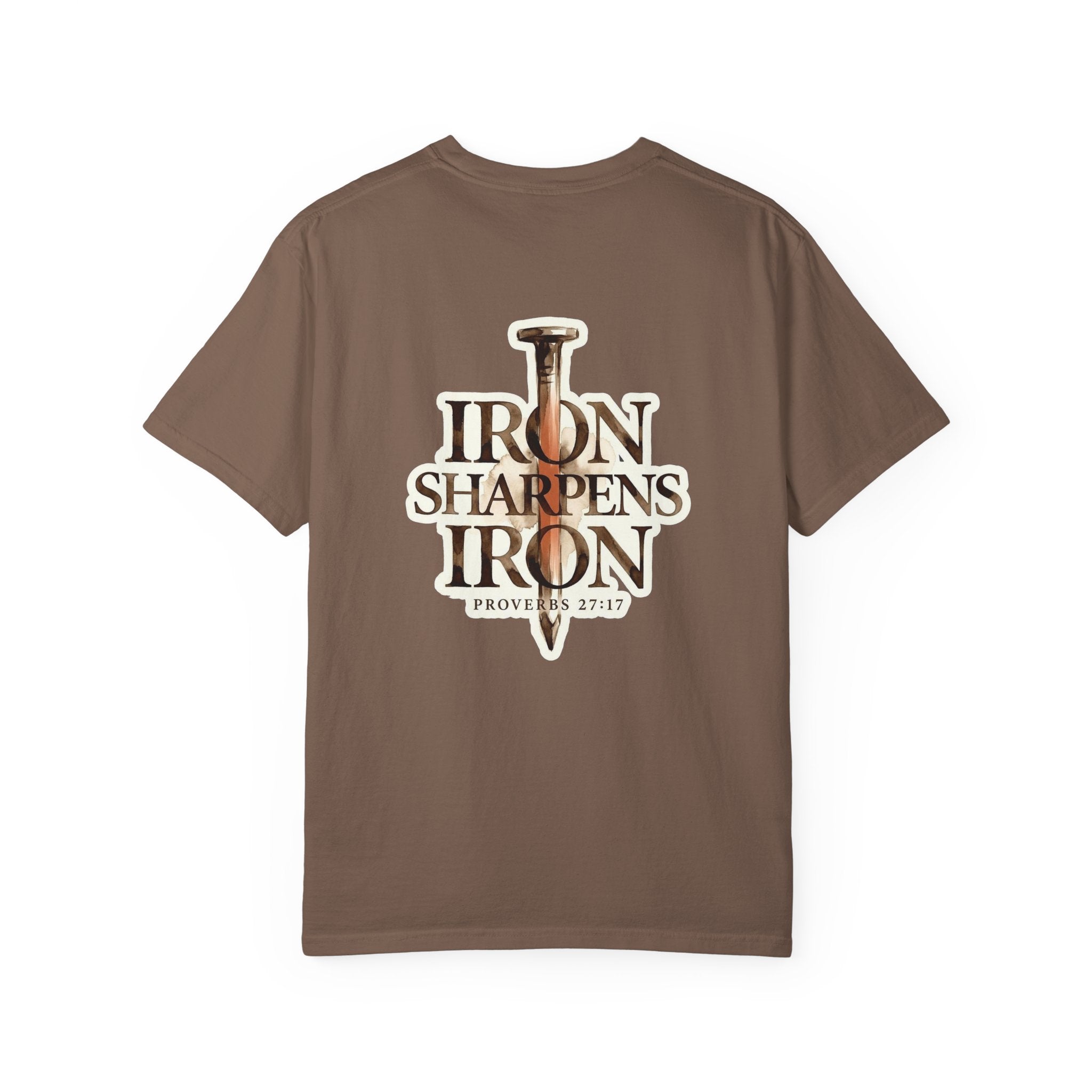 Iron Sharpens Iron T-Shirt - Proverbs 27:17 Christian Tee