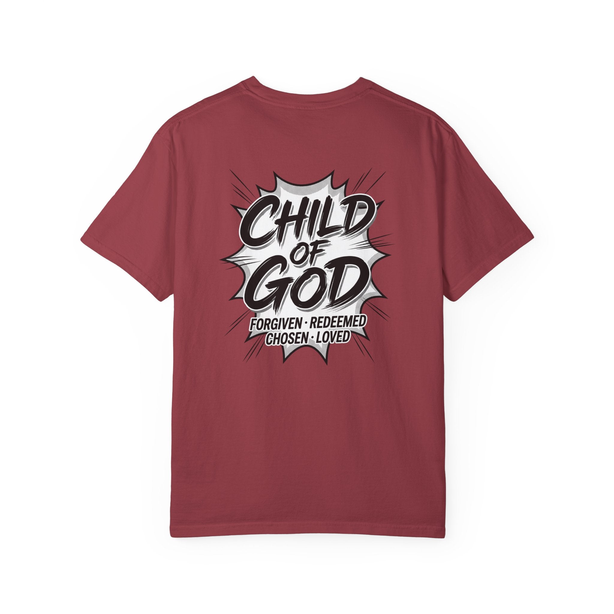 Child of God T-Shirt — Cross Graphic Christian Tee (Forgiven • Redeemed • Chosen • Loved)