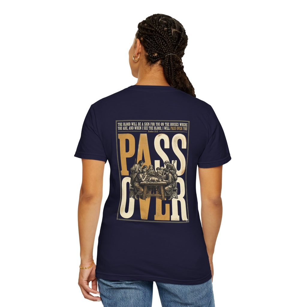 T-Shirt — "Pass Over" Vintage Seder Illustration Religious Holiday Tee