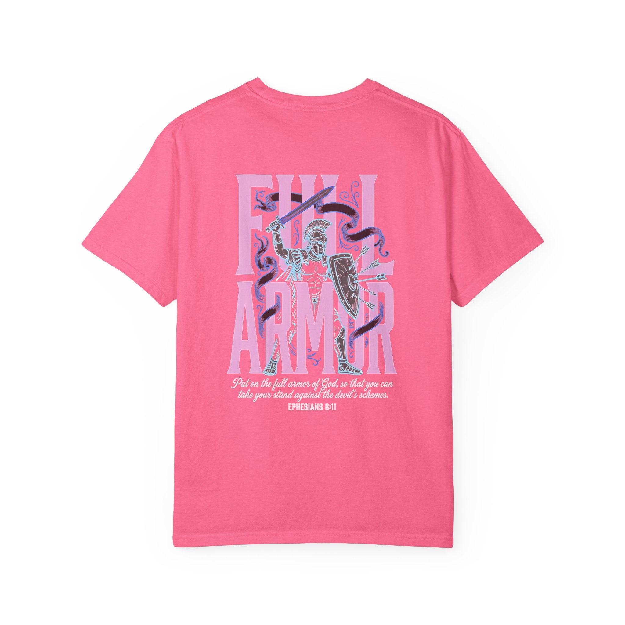 Full Armor T-Shirt — Christian Cross Graphic Tee (Ephesians 6:11)