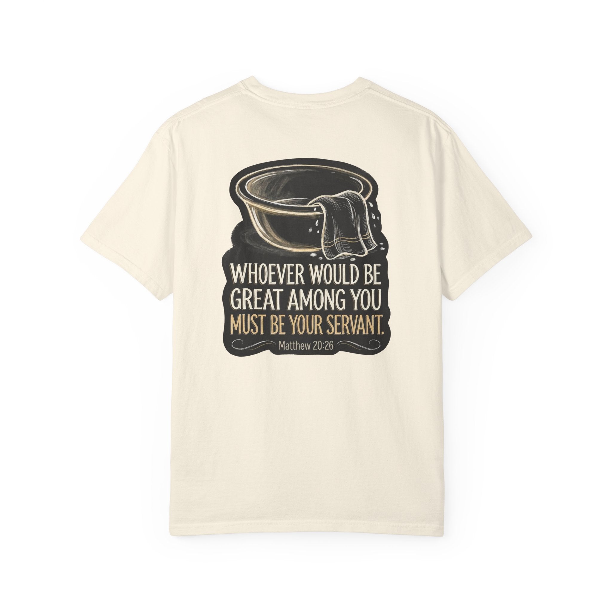 Great among you T-shirt | Christian Cross Tee ALT LIGHT