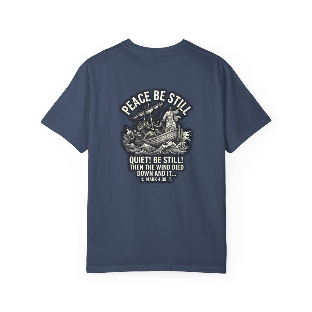 Peace be Still T-shirt | Christian Cross Tee