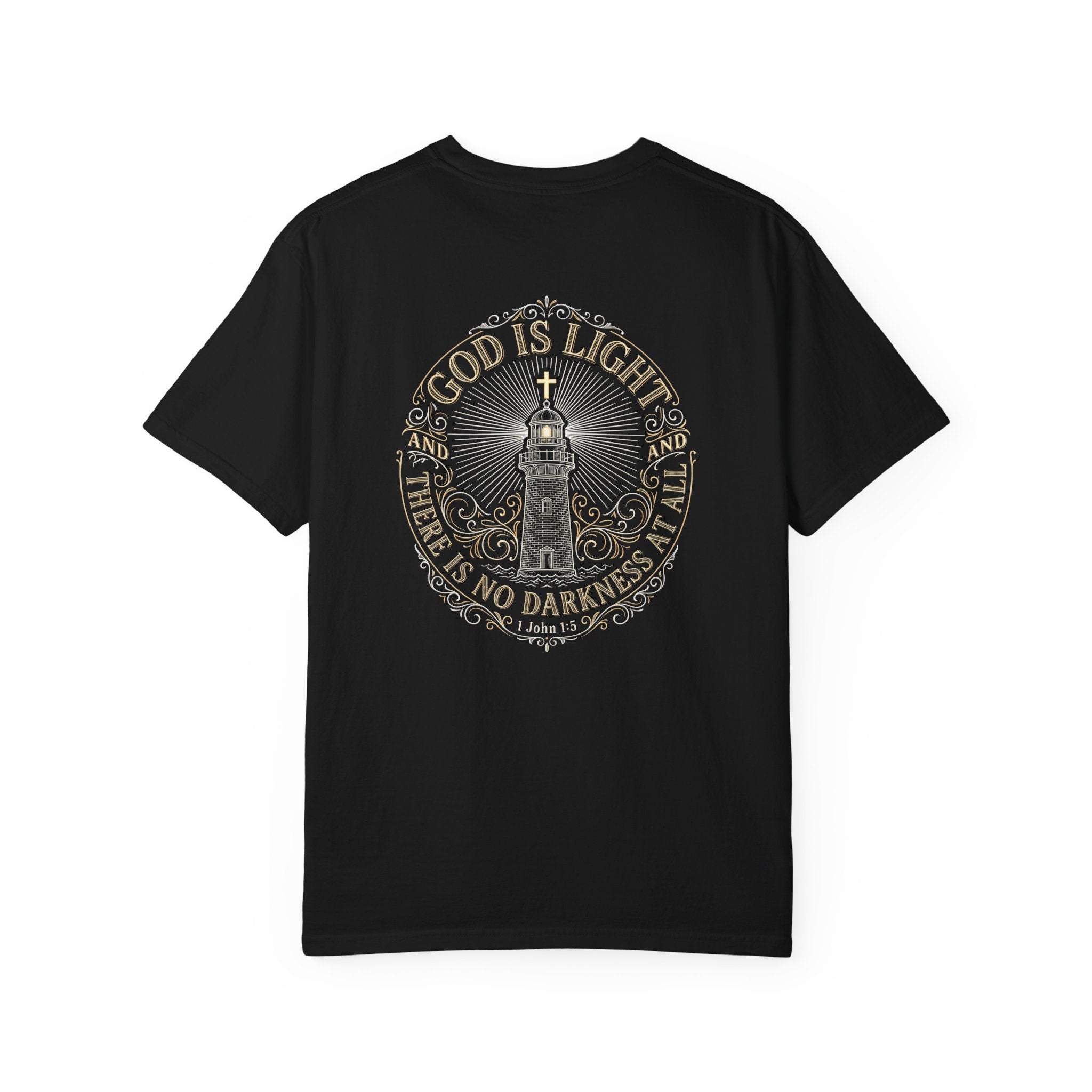 God is light T-shirt | Christian Cross Tee