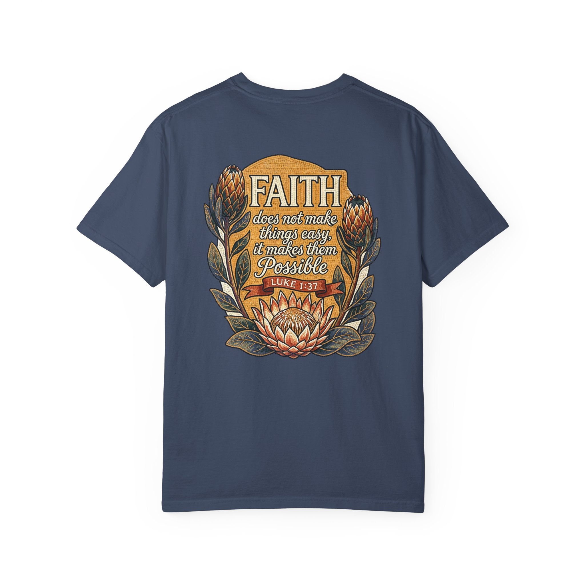 Faith Christian Cross T-Shirt — "I Surrender All" Vintage Faith Graphic Tee