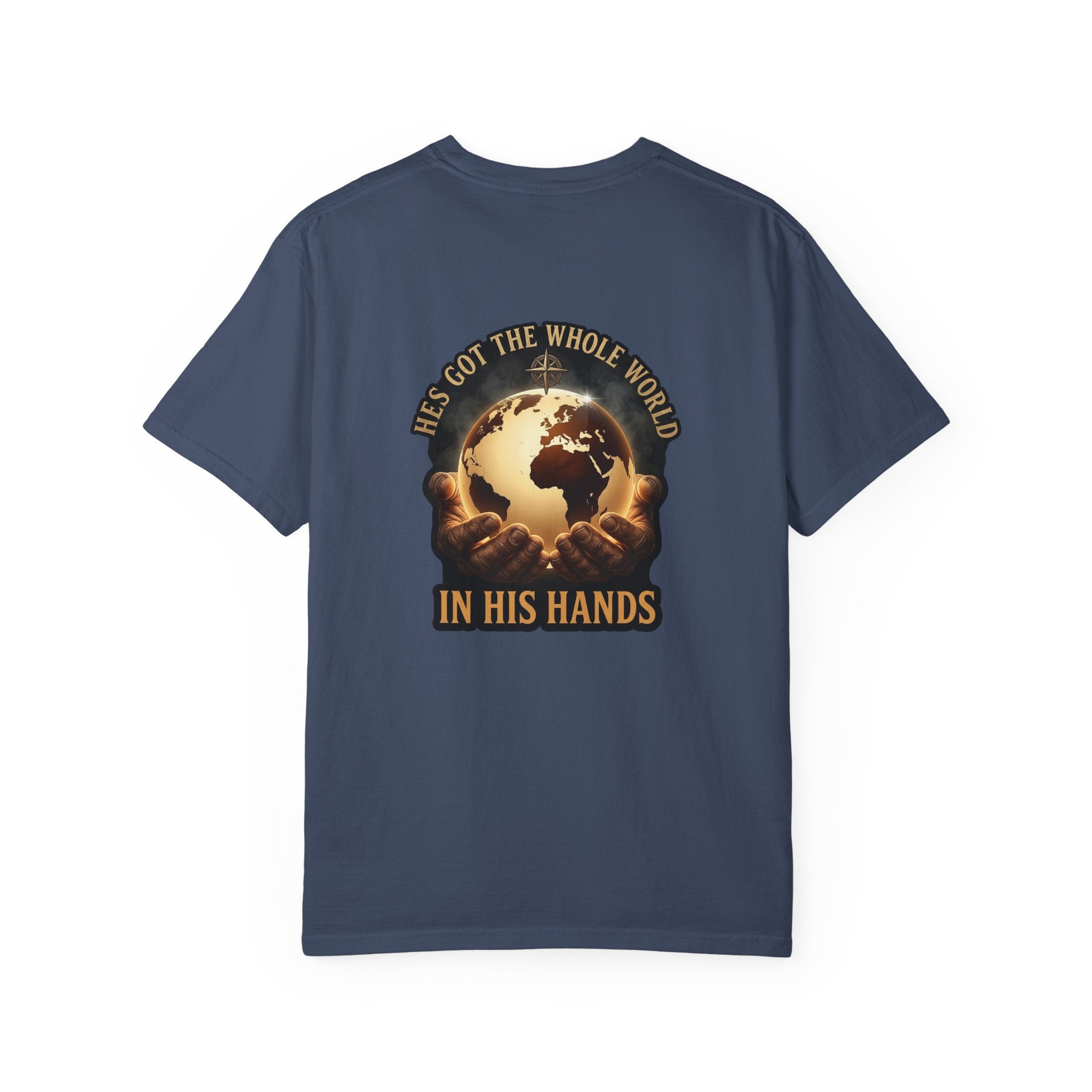 Christian Cross T-Shirt — "He’s Got the Whole World in His Hands" Graphic Tee