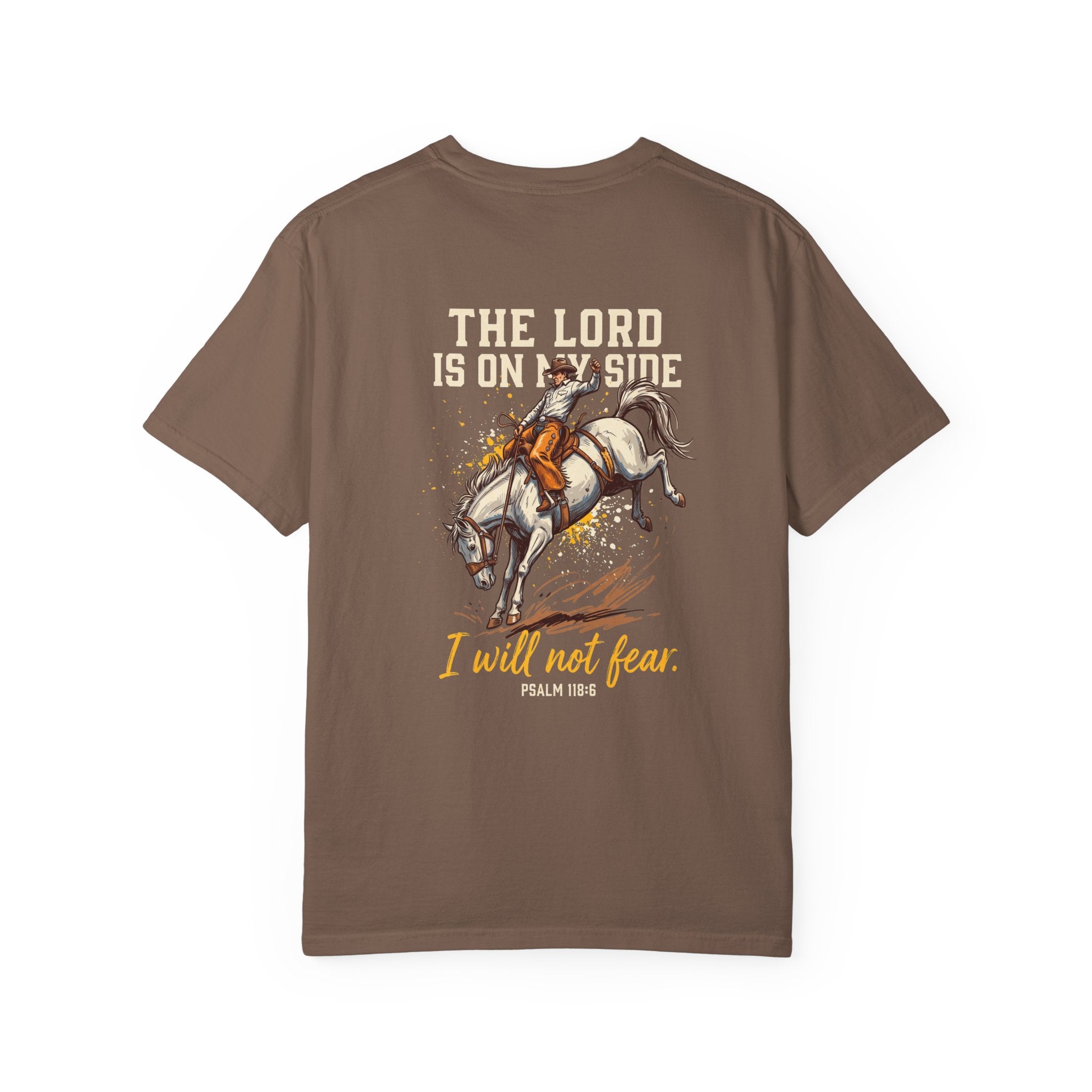 Christian Cross T-Shirt — "The Lord Is On My Side" Psalm 118:6 Graphic Tee