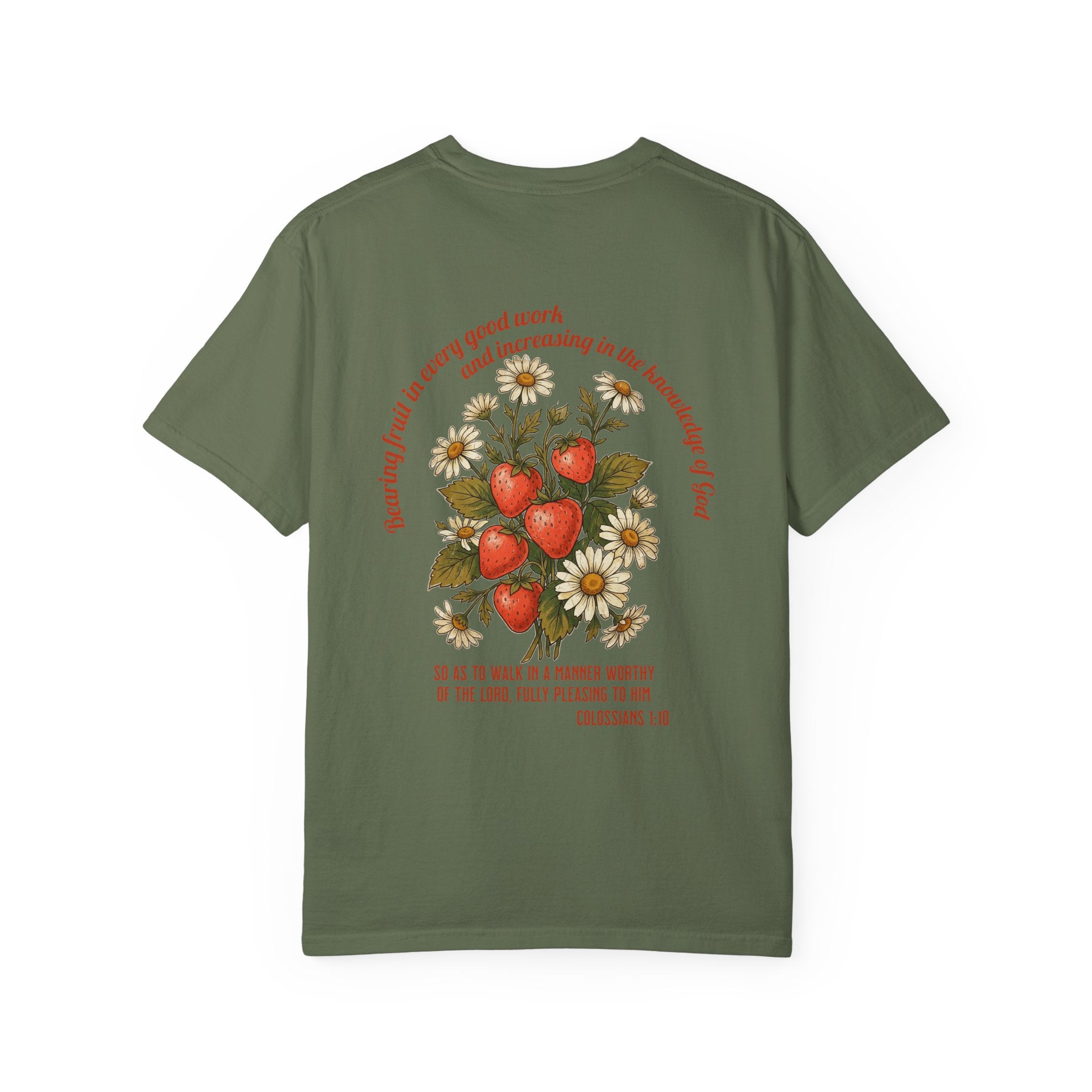 Floral Cross Tee — 'Seeds of a Very Good Work' Christian Graphic T-Shirt