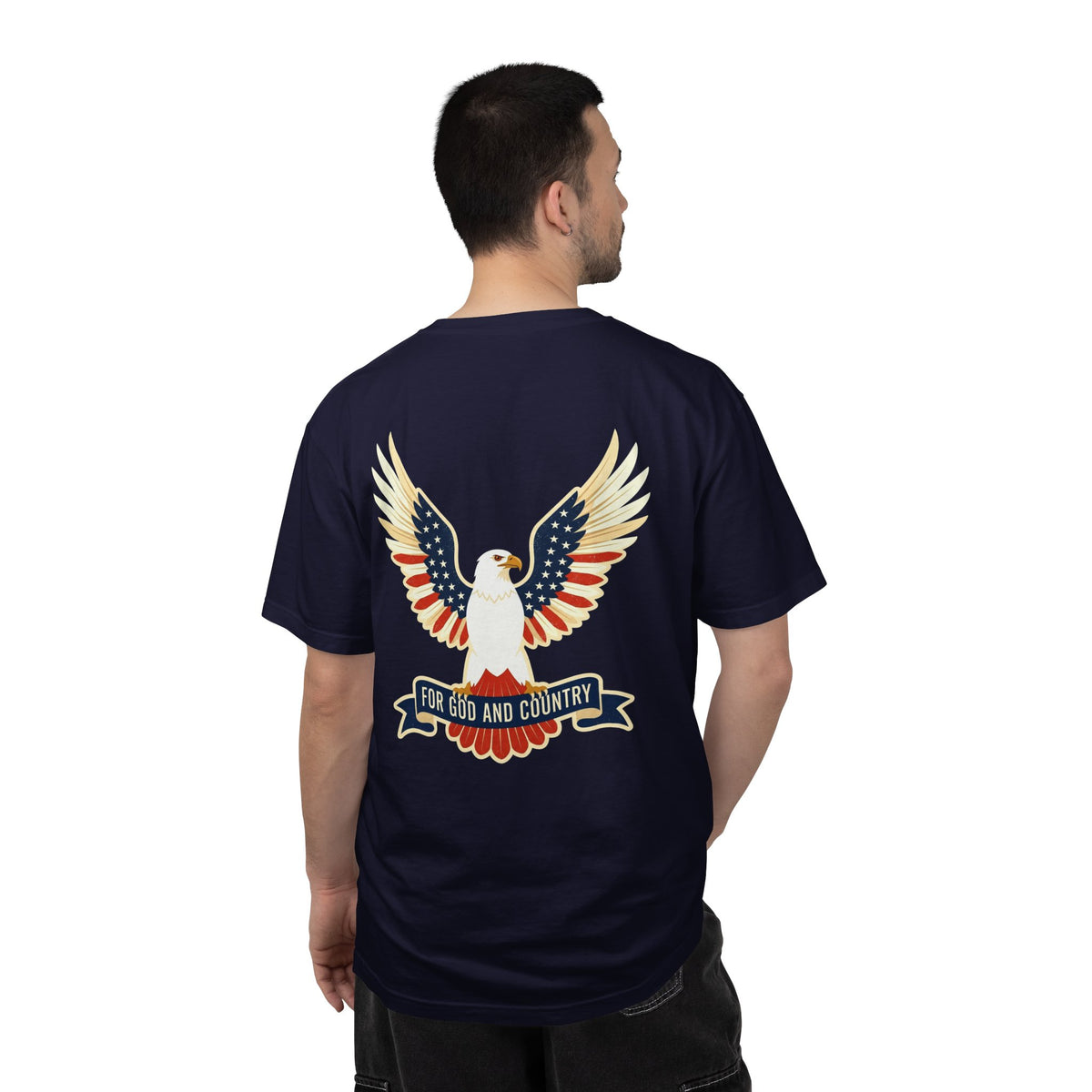 Patriotic Eagle 'America - For God and Country' T-Shirt