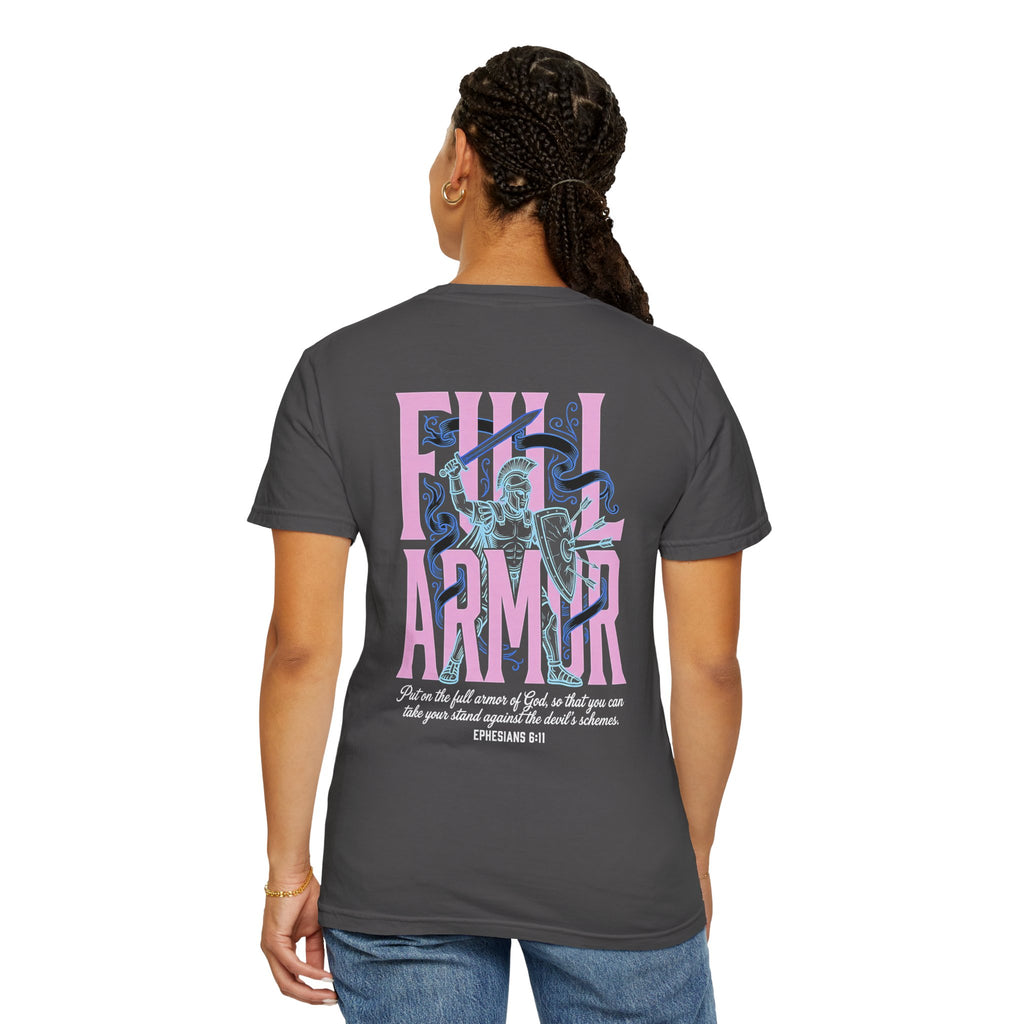 Full Armor T-Shirt — Christian Cross Graphic Tee (Ephesians 6:11)
