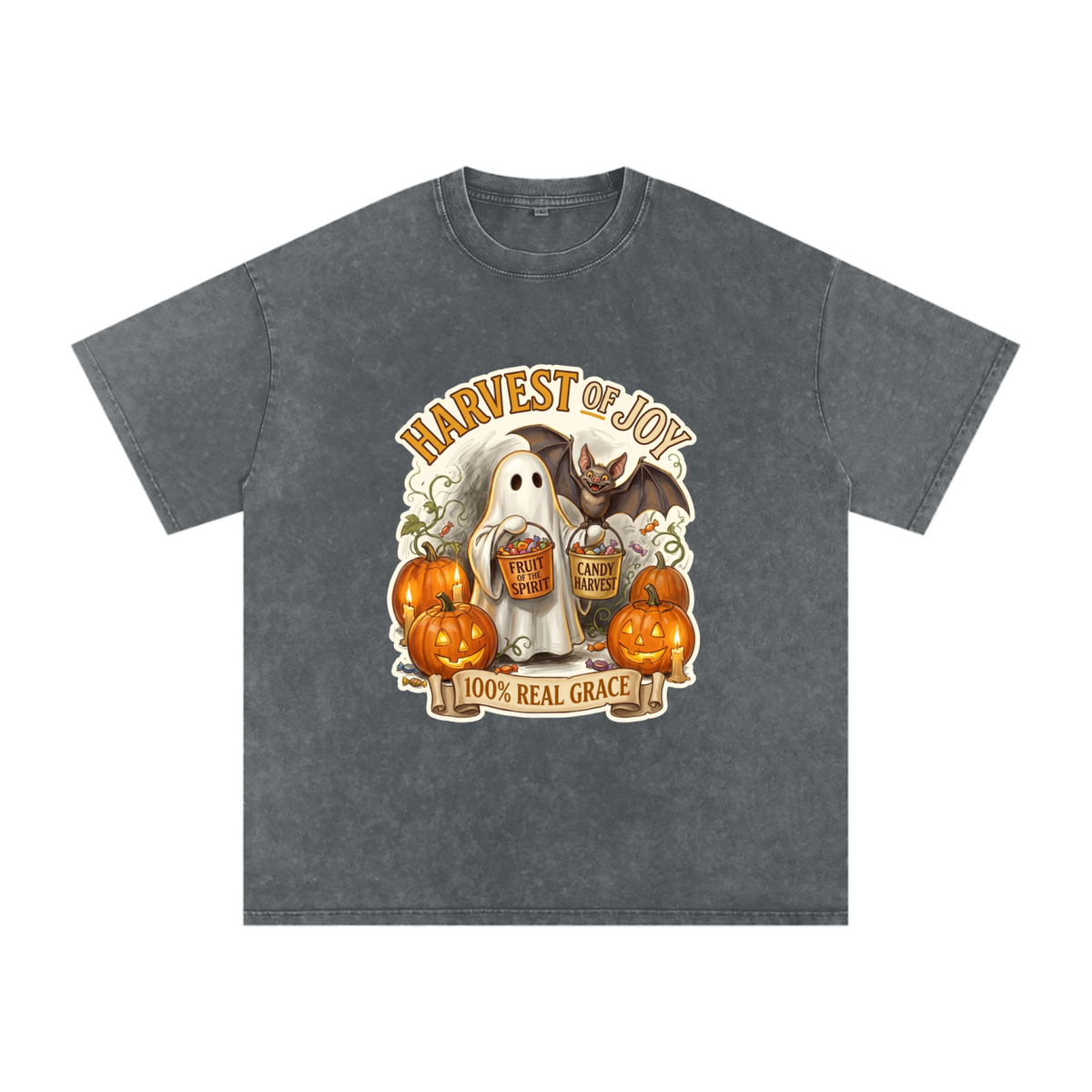 Candy Snow Washed Oversized Cotton T-Shirt