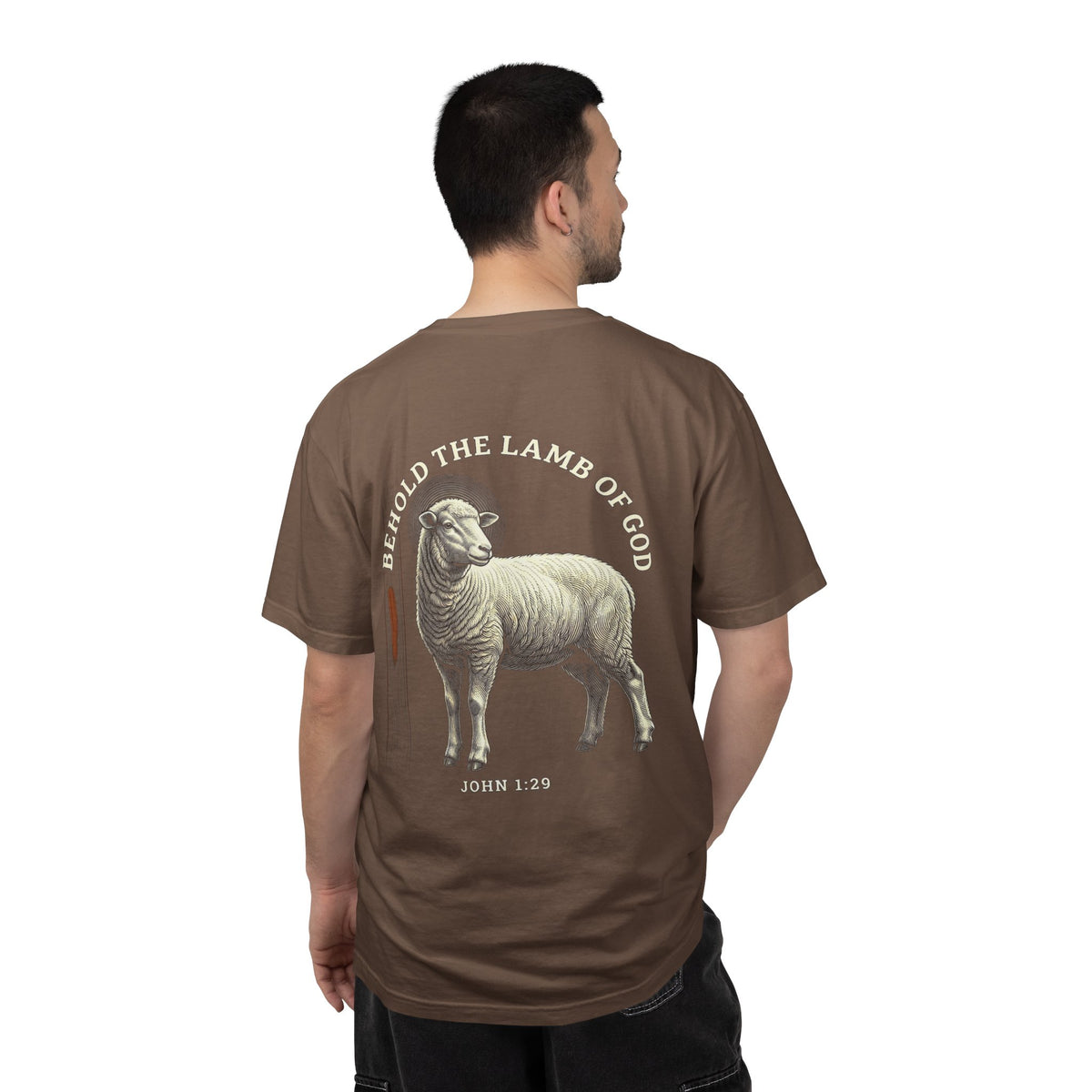 Behold the Lamb T-Shirt — Christian Cross & Lamb Graphic Tee (John 1:29)