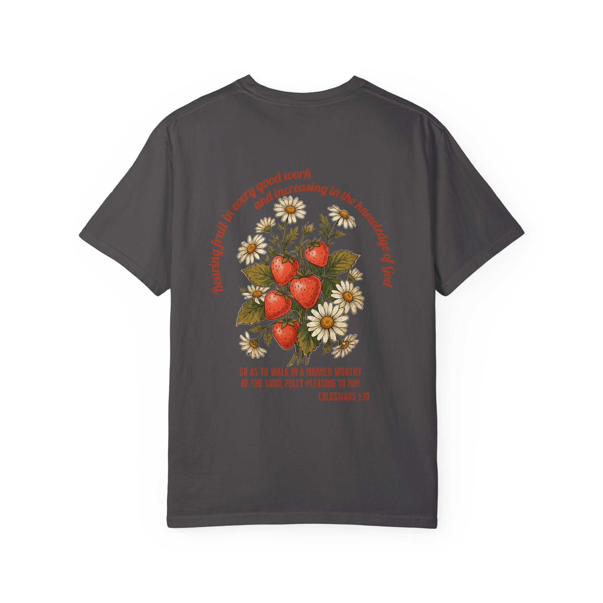 Floral Cross Tee — 'Seeds of a Very Good Work' Christian Graphic T-Shirt