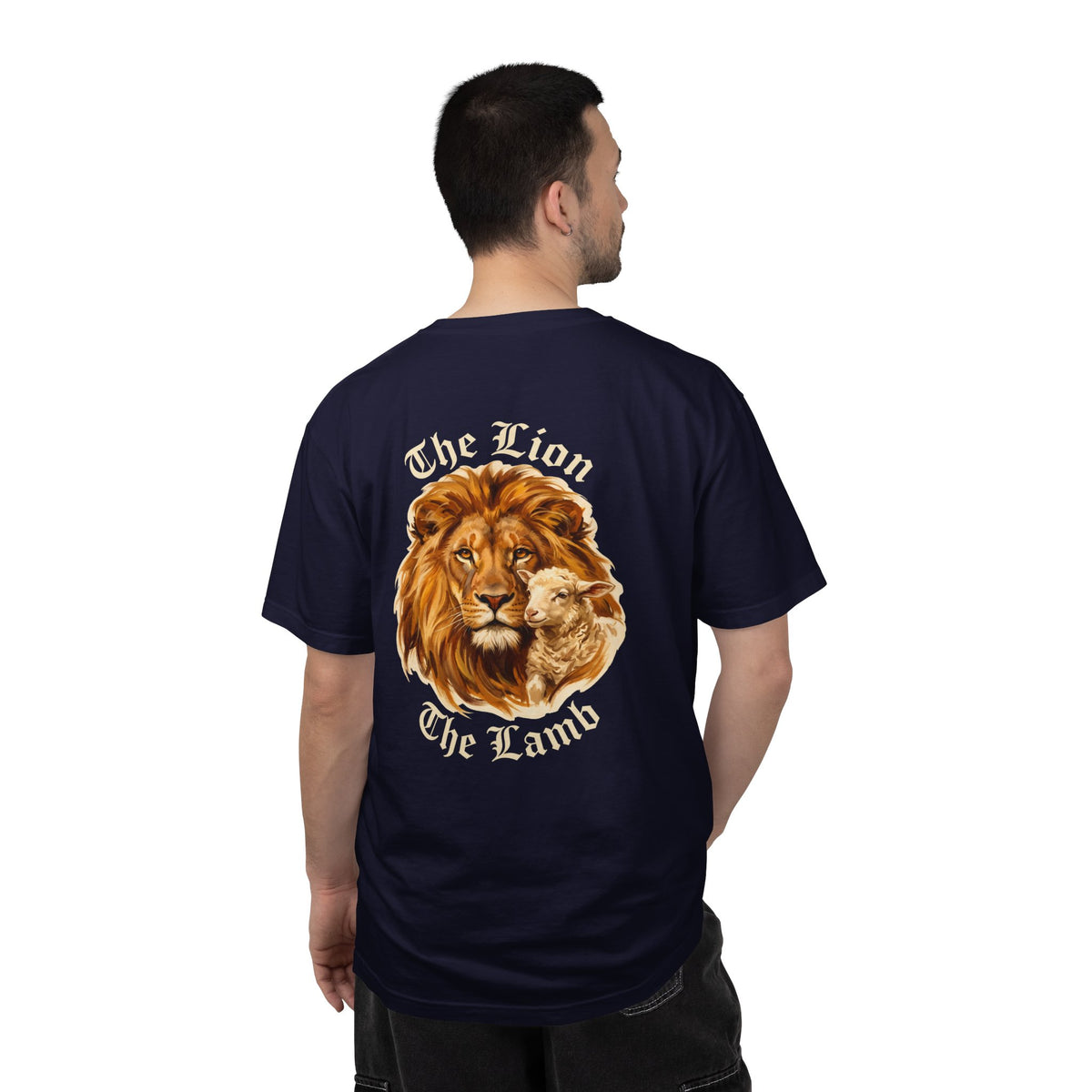 Christian Lion & Lamb T-Shirt — The Lion The Lamb Cross Graphic