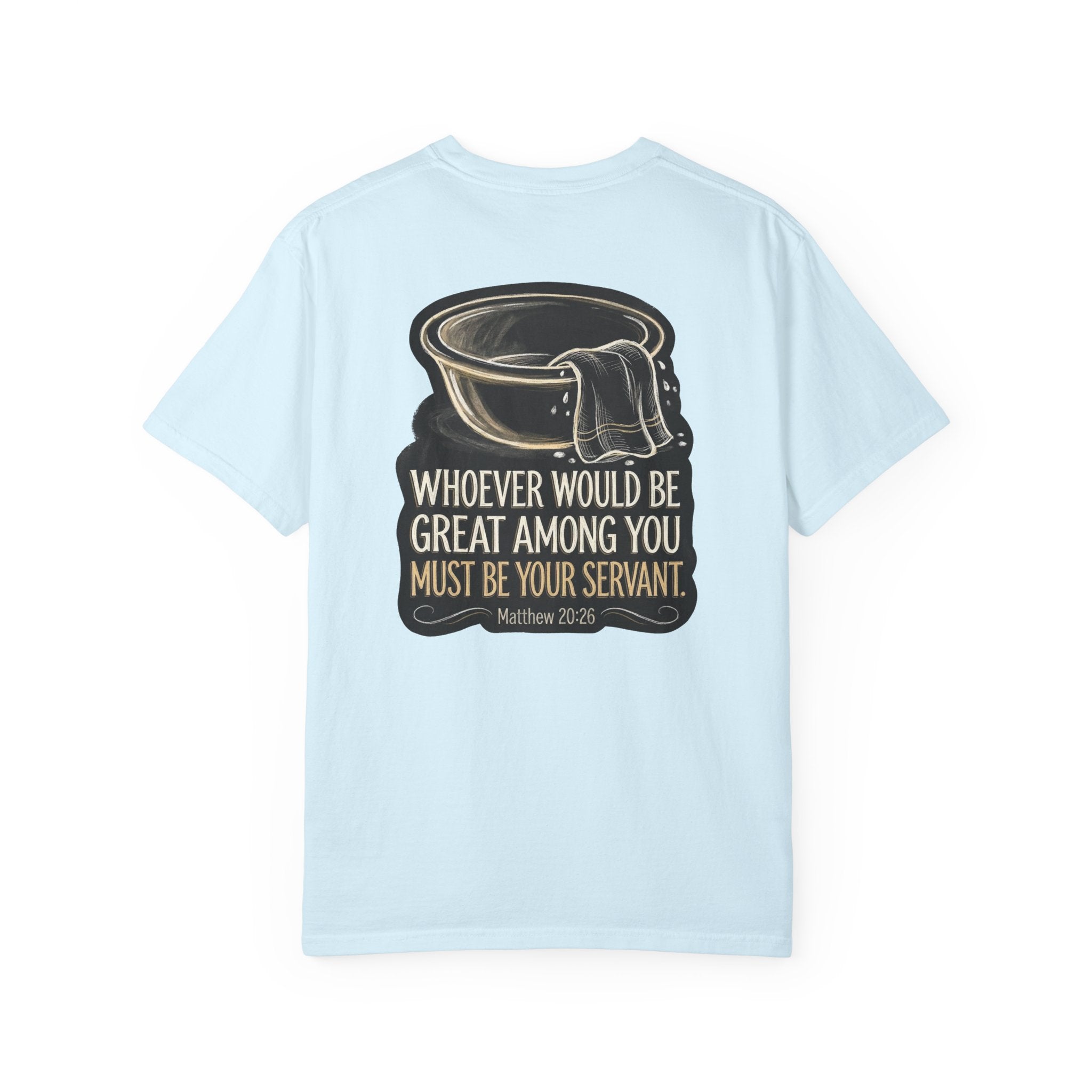 Great among you T-shirt | Christian Cross Tee ALT LIGHT