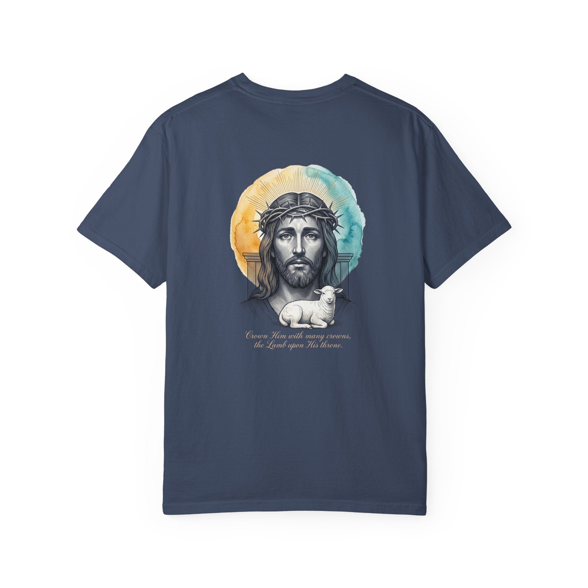Christian Cross T-Shirt — Jesus with Lamb Graphic Tee