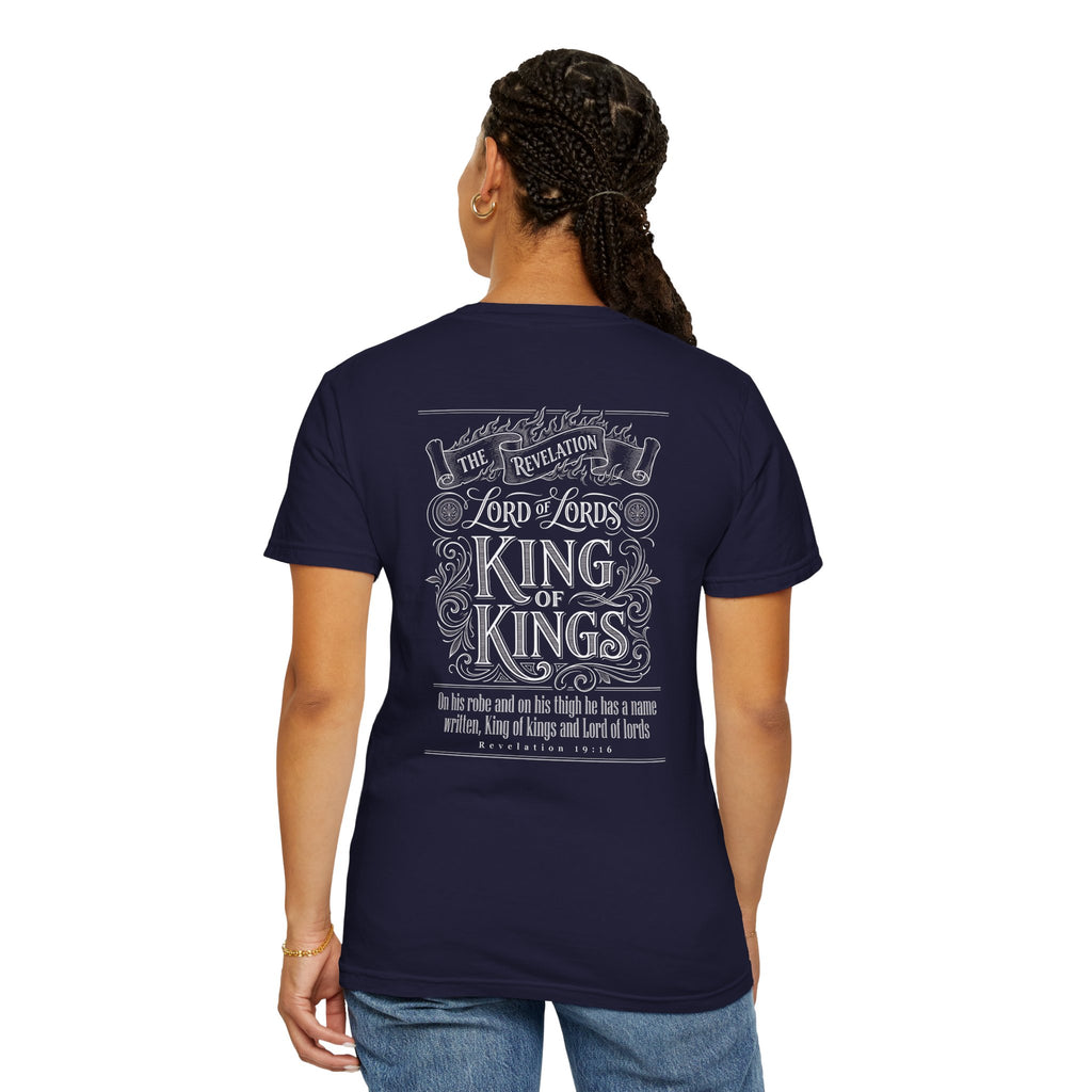 Christian Cross T-Shirt — 'King of Kings' Scripture Graphic Tee