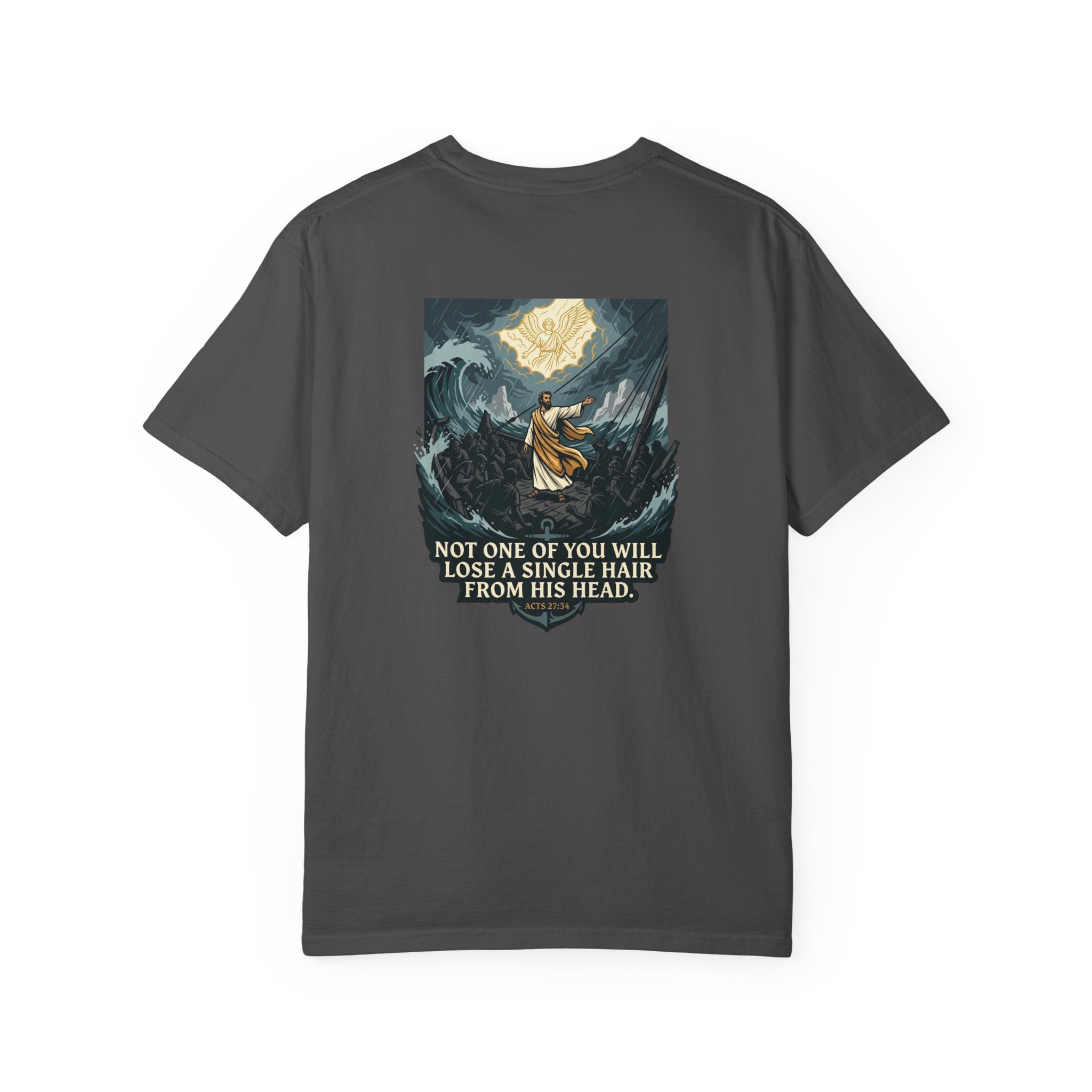Christian T-Shirt — 'Not One of You Will Lose a Single Hair From His Head' Faith Tee