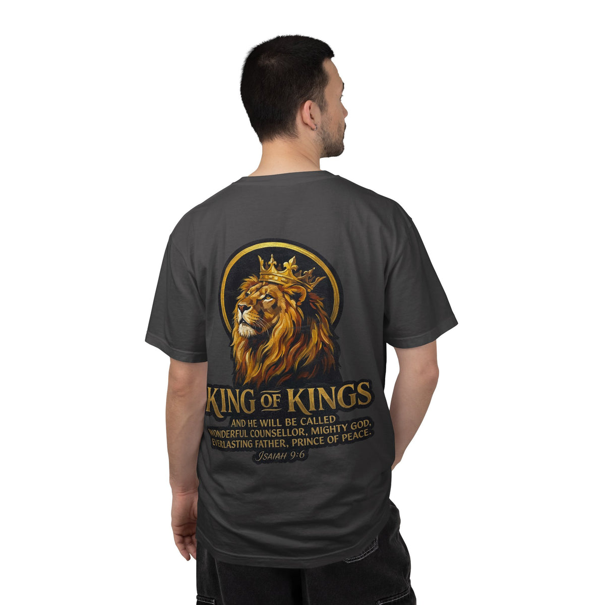 King of Kings T-Shirt — Lion Crown Christian Tee