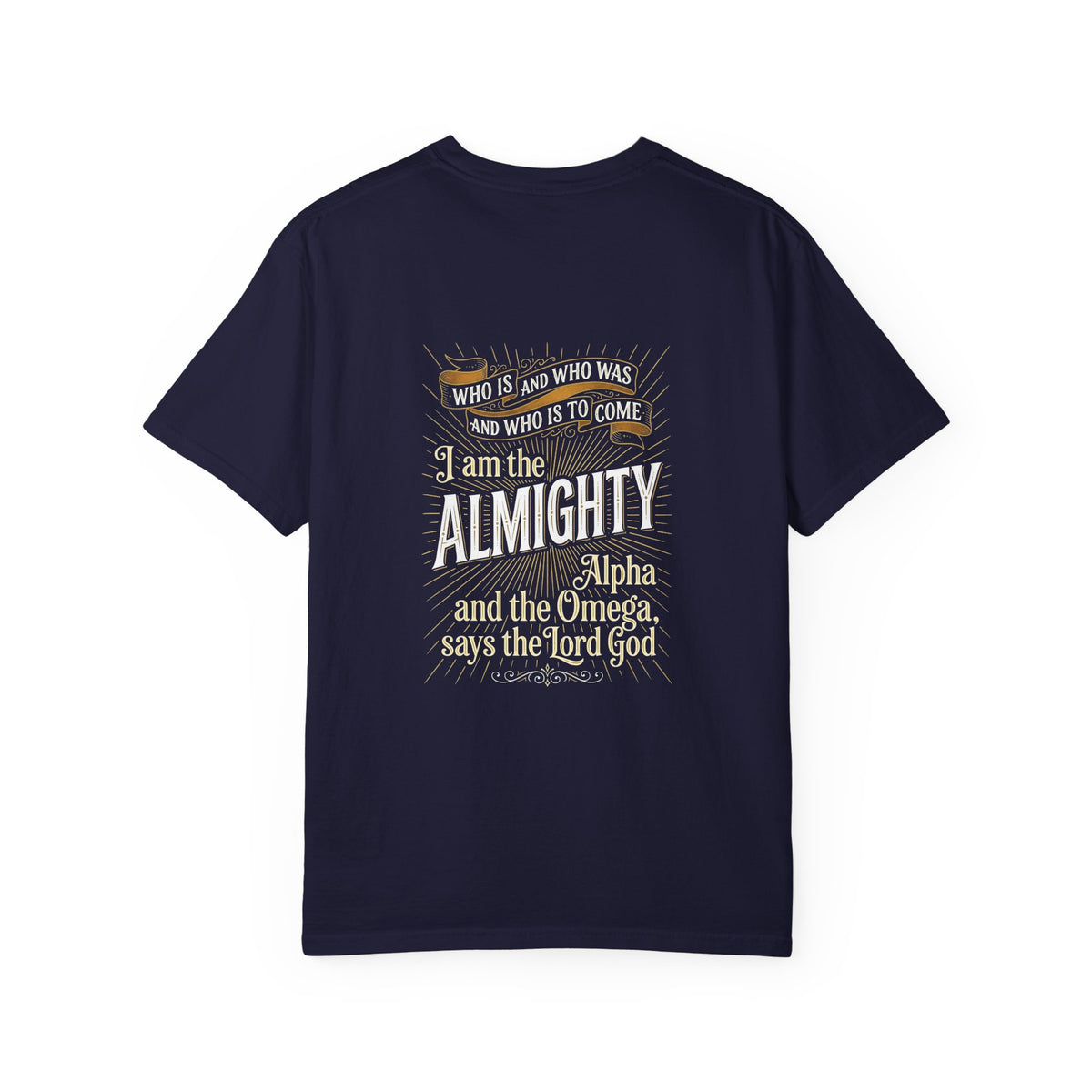 Almighty Cross T-Shirt — "I Am the Almighty" Scripture Tee