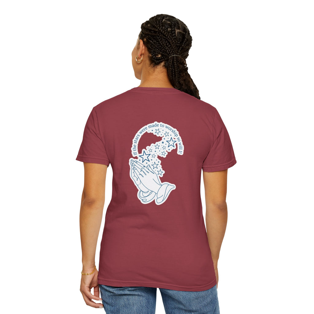Praying Hands Cross T‑Shirt — Christian Faith Graphic Tee
