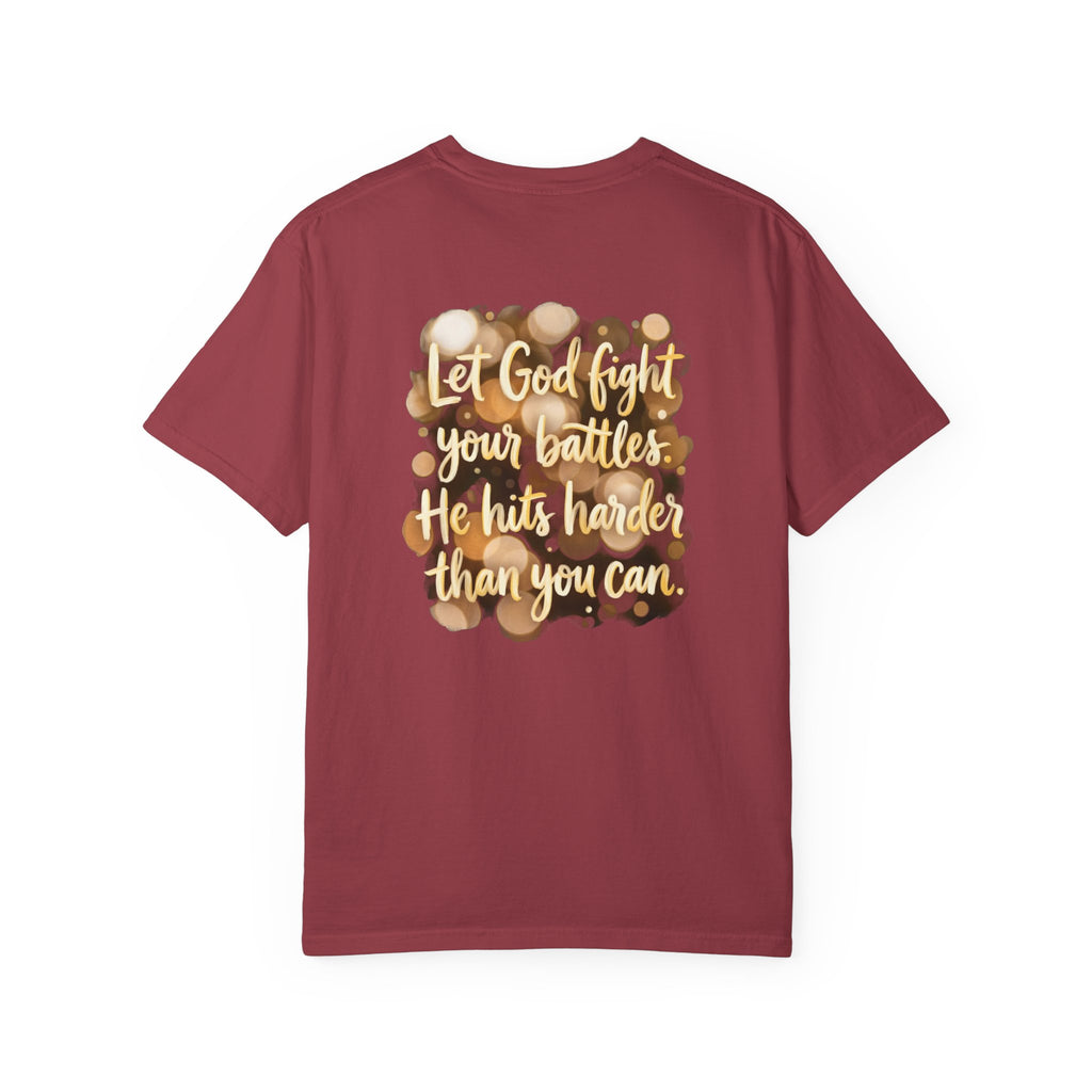 God fight your battles T-shirt | Christian Cross Tee