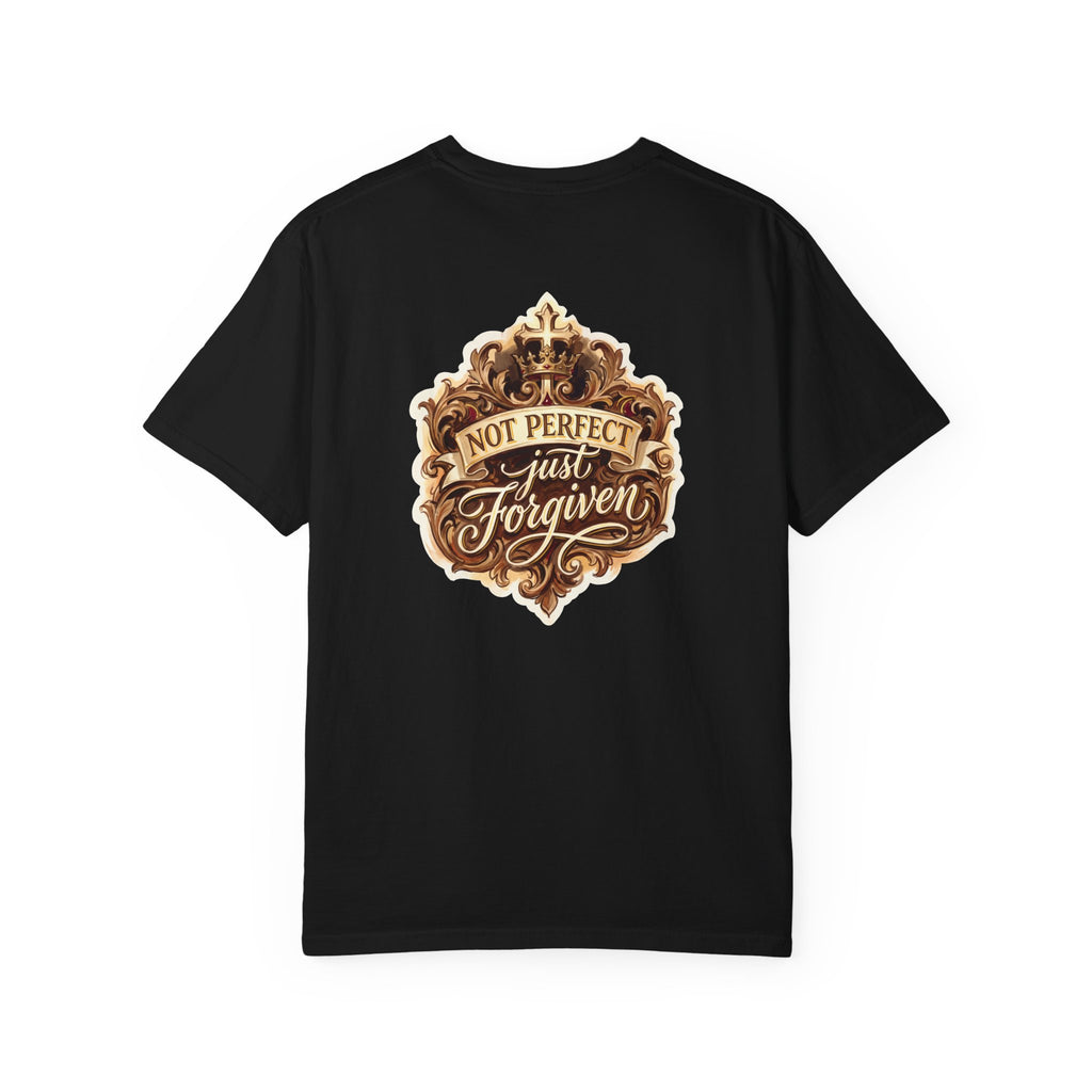 Christian Cross T-Shirt — "Not Perfect, Just Forgiven" Graphic Tee