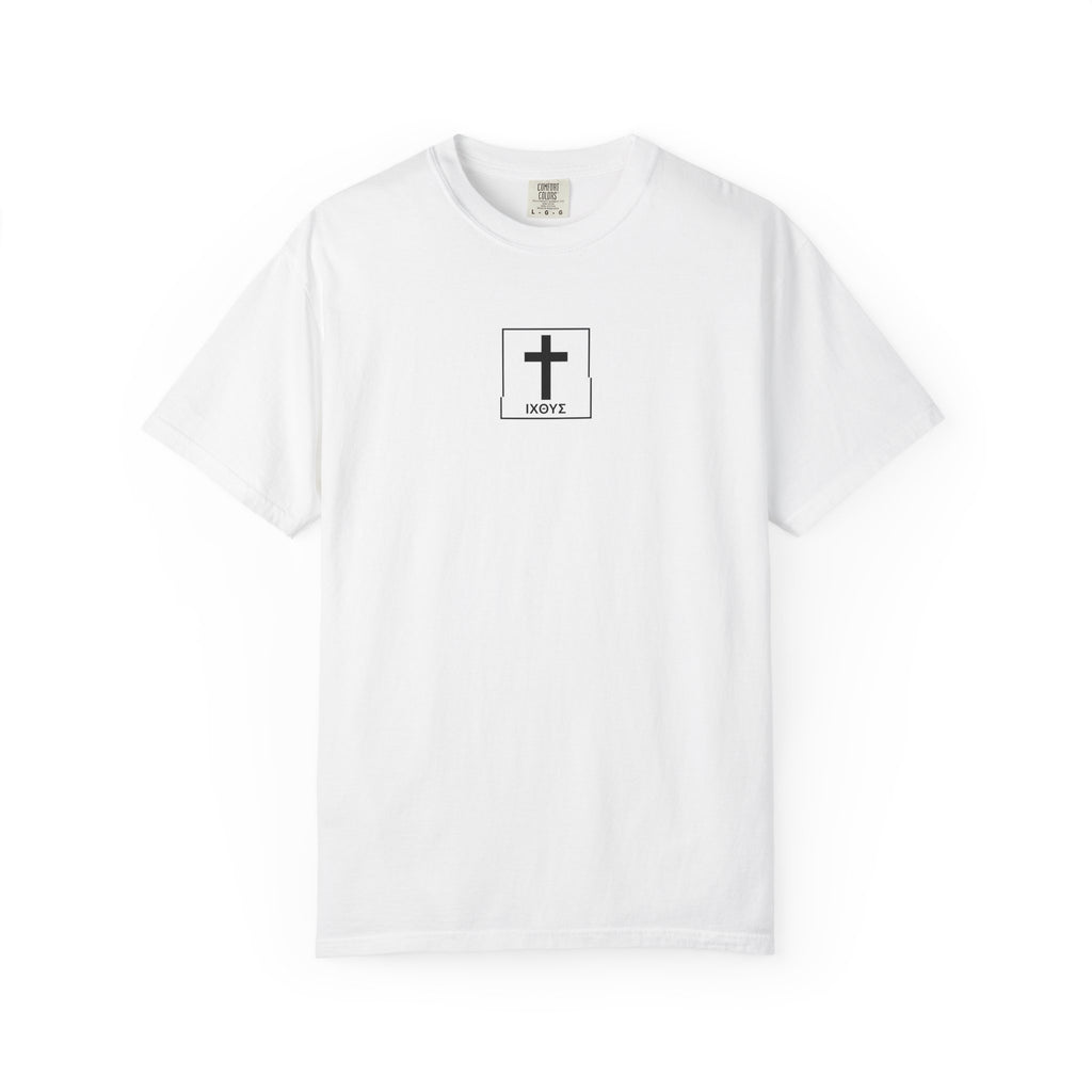 Hooked on Jesus T-Shirt — Christian Faith Graphic Tee (Mark 1:17)