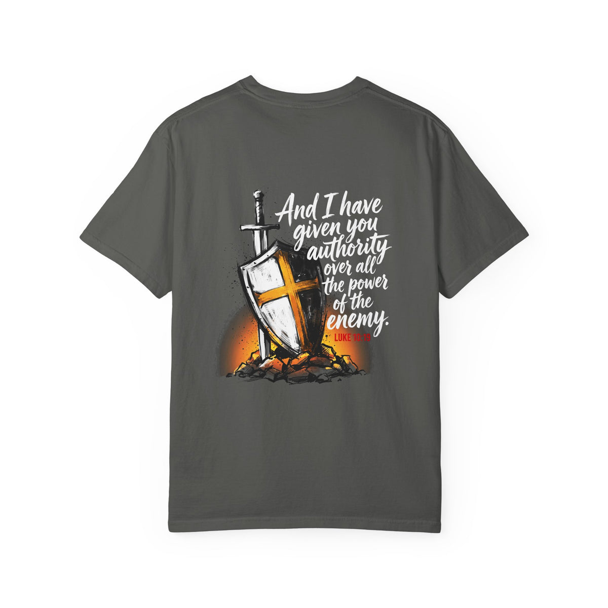 Christian Cross T-Shirt — 'I Have Given You Authority' Graphic Tee