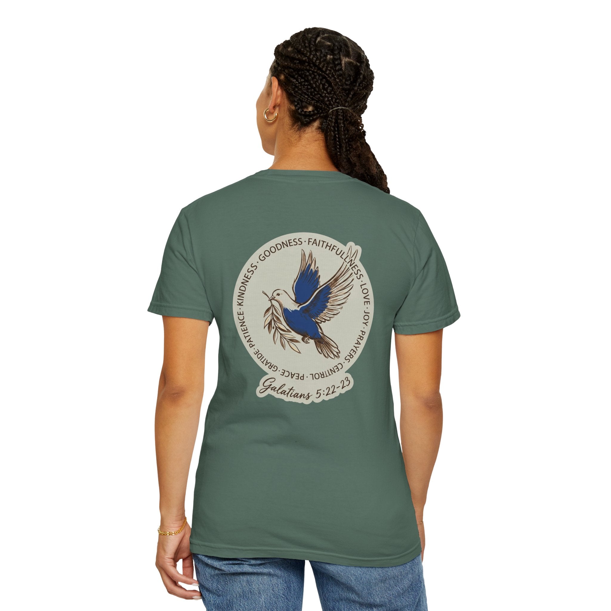 Christian Dove T-Shirt — Galatians 5:22-23 Fruit of the Spirit Tee
