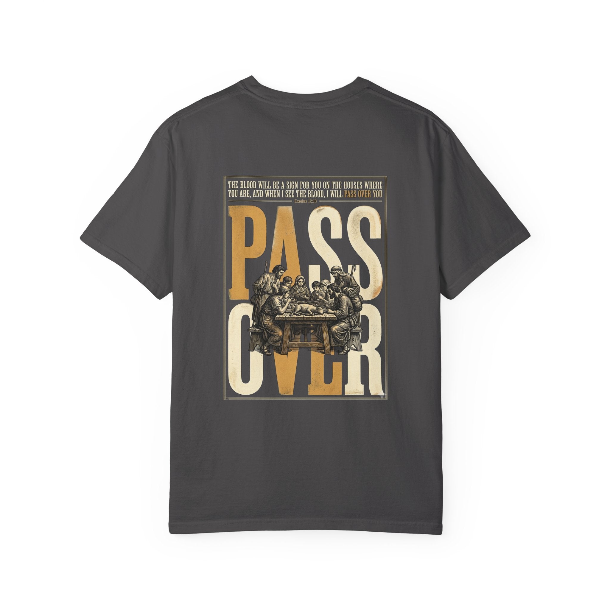 T-Shirt — "Pass Over" Vintage Seder Illustration Religious Holiday Tee