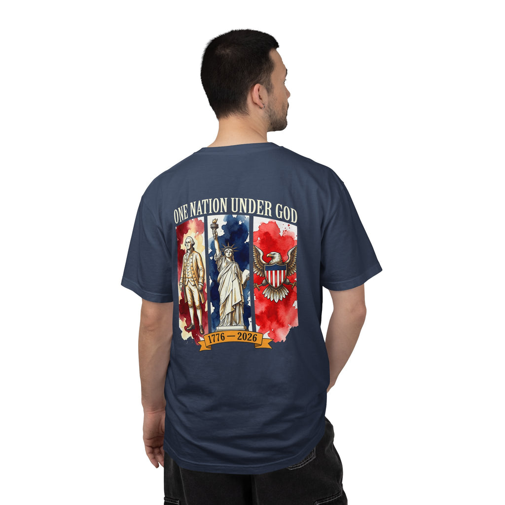 America "One Nation Under God" T-Shirt — Patriotic 1776–2026 Memorial Tee