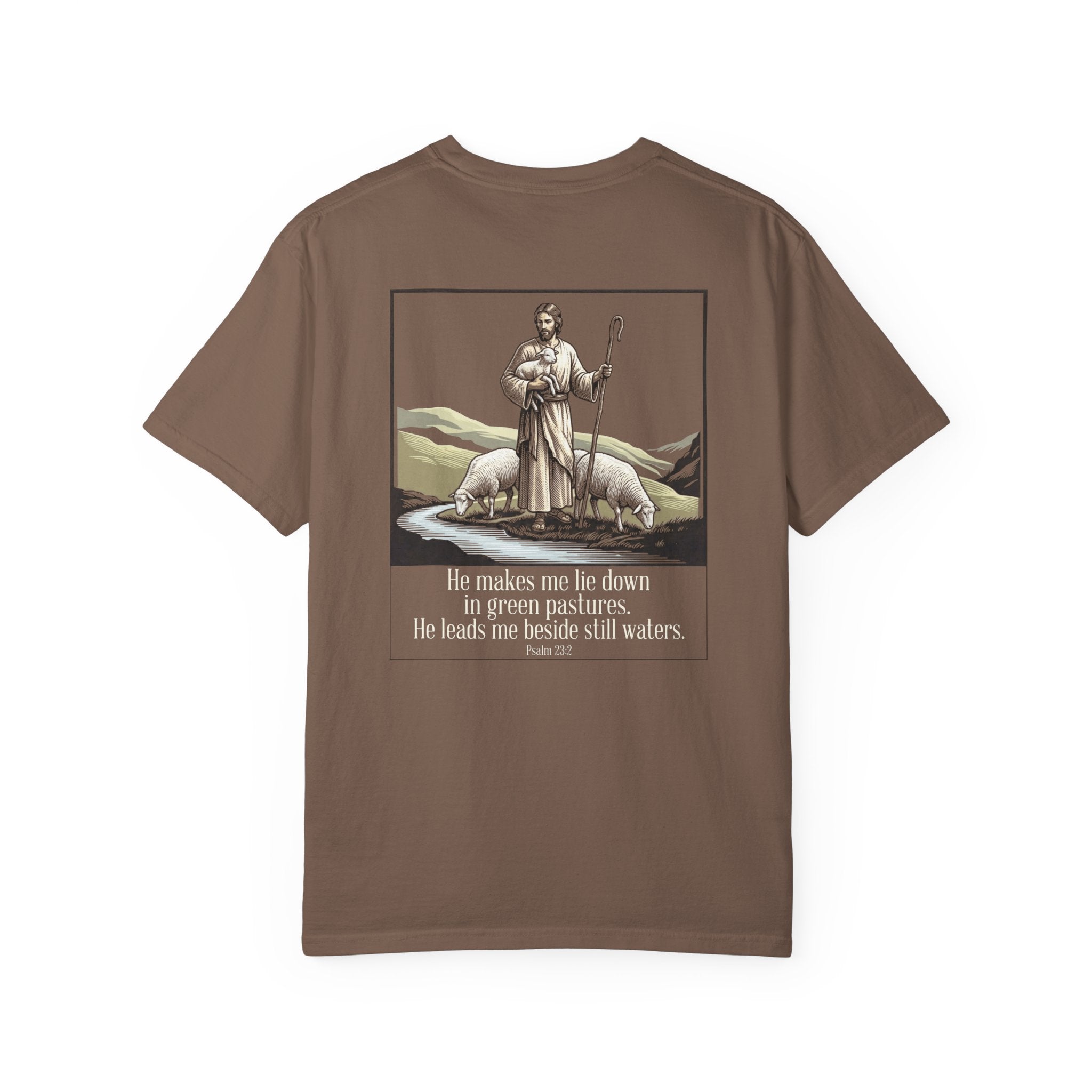 Green pastures T-shirt | Christian Cross Tee